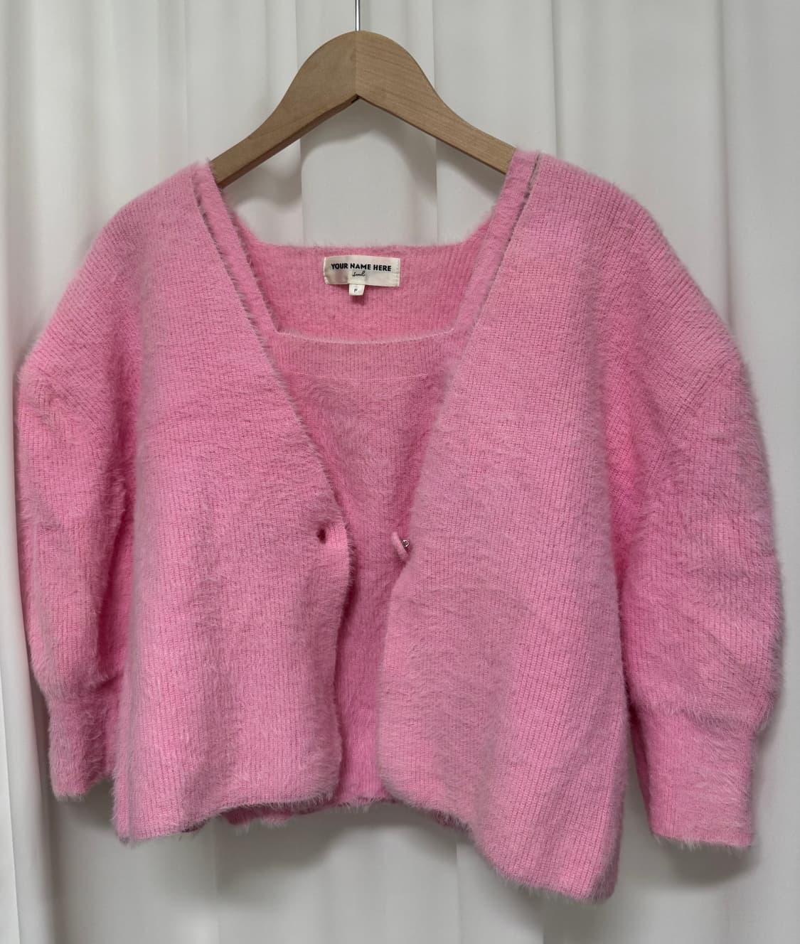 유어네임히얼 촉촉이 가디건 나시 세트 상품이미지2