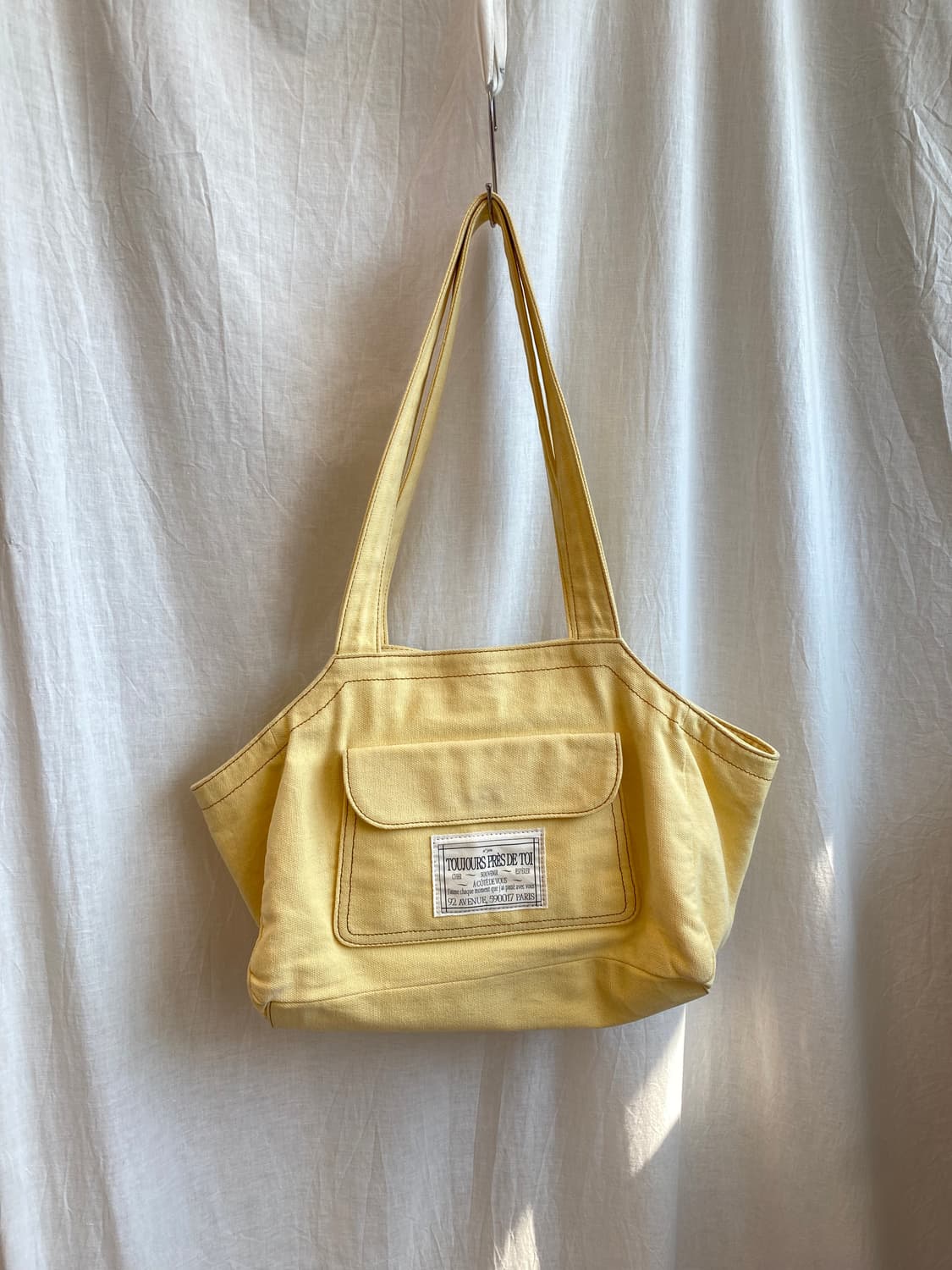 ajeu 아쥬 캔버스백 버터컬러 상품이미지2