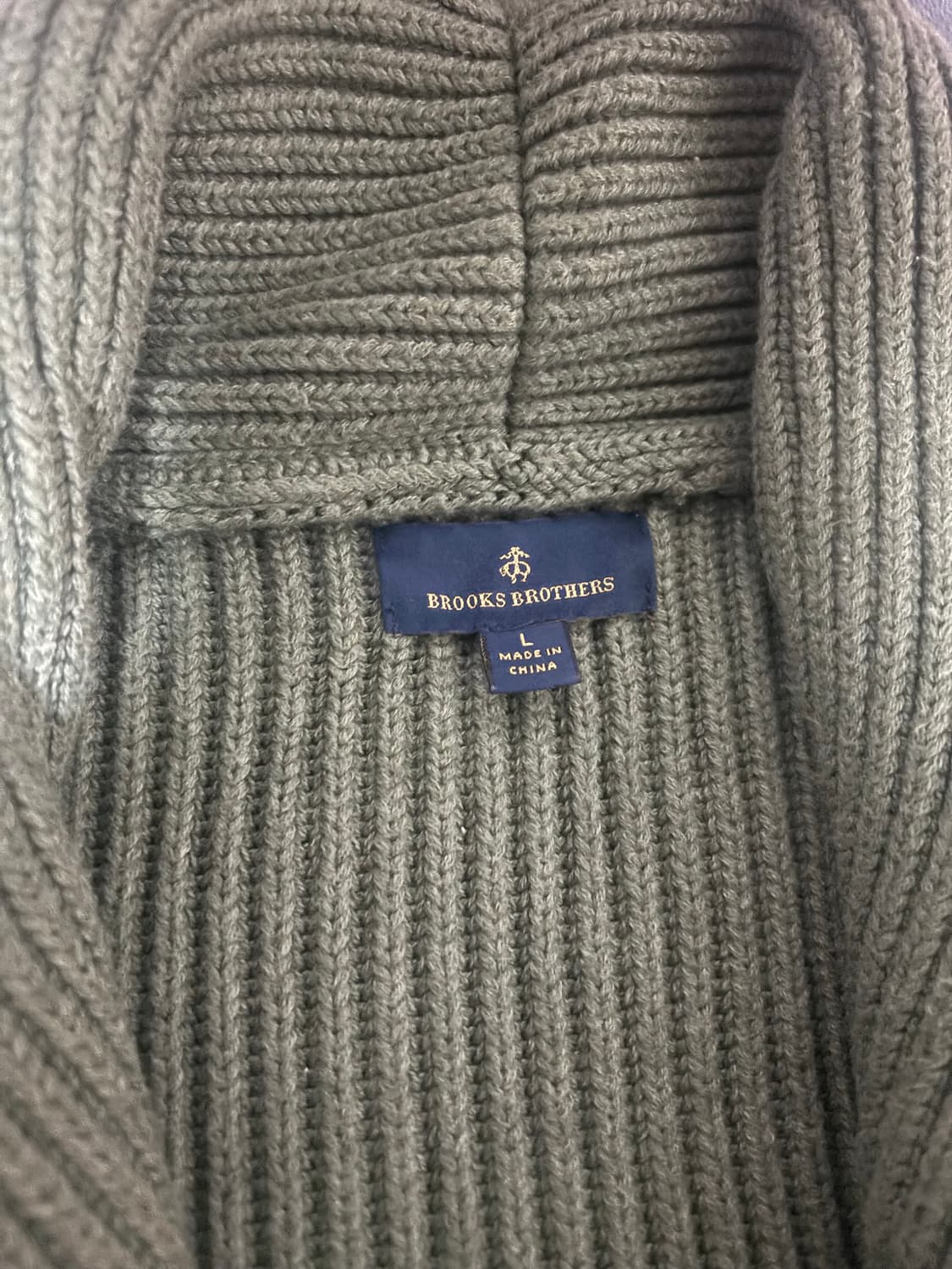 브룩스브라더스 숄카라 가디건 L 상품이미지2