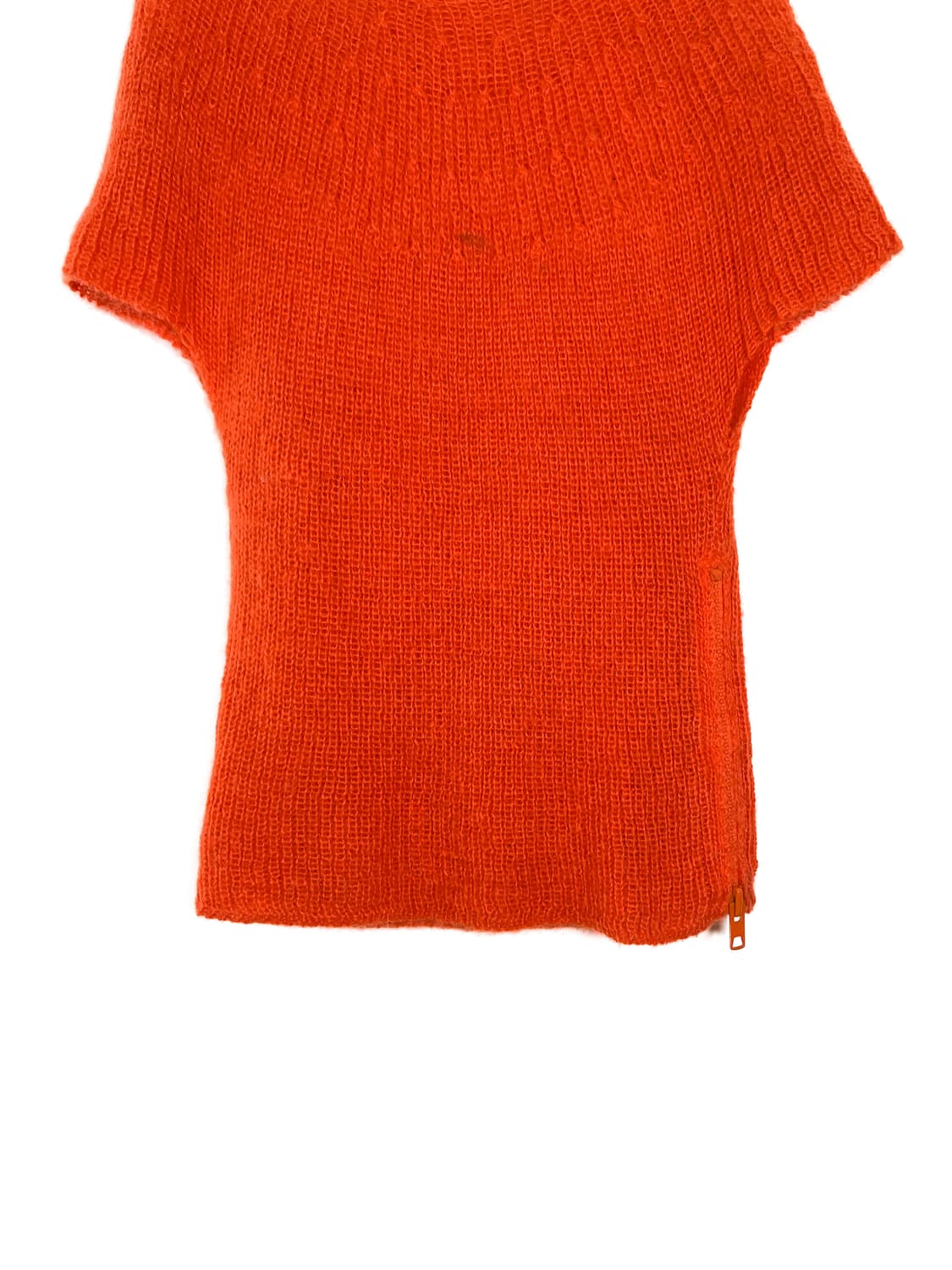 수나오 쿠와하라 오렌지 슬릿 니트 상품이미지5