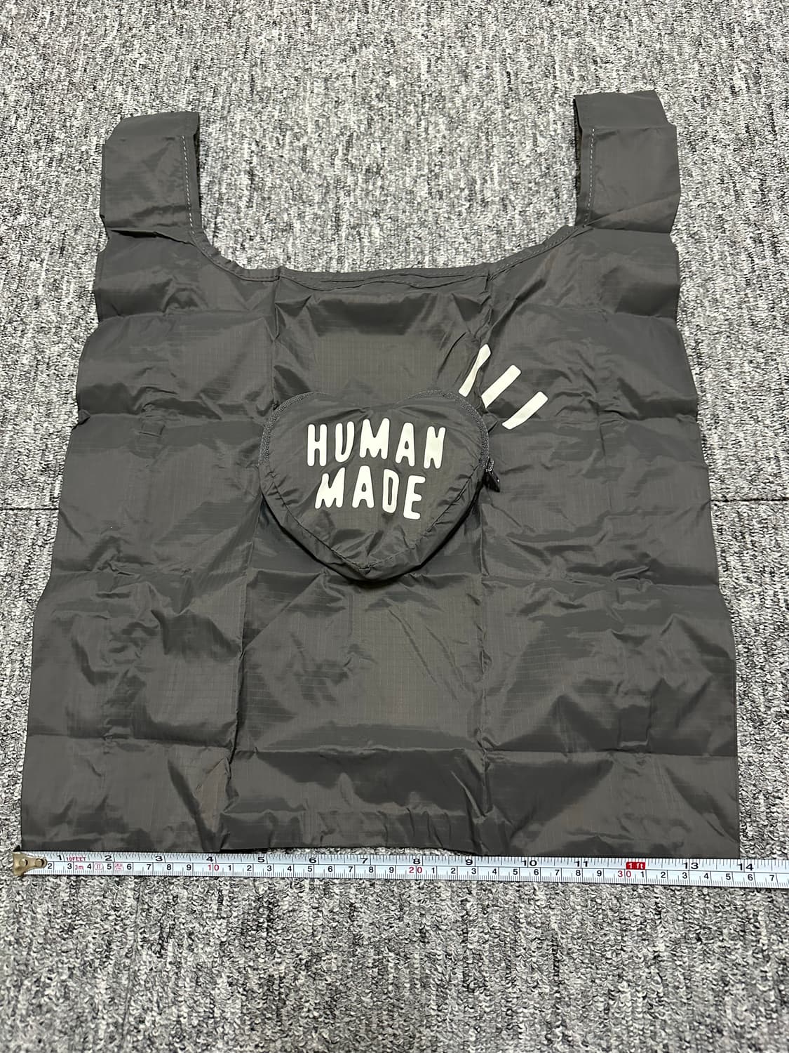 휴먼메이드 하트 쇼퍼백 가방 장바구니 그레이 상품이미지6