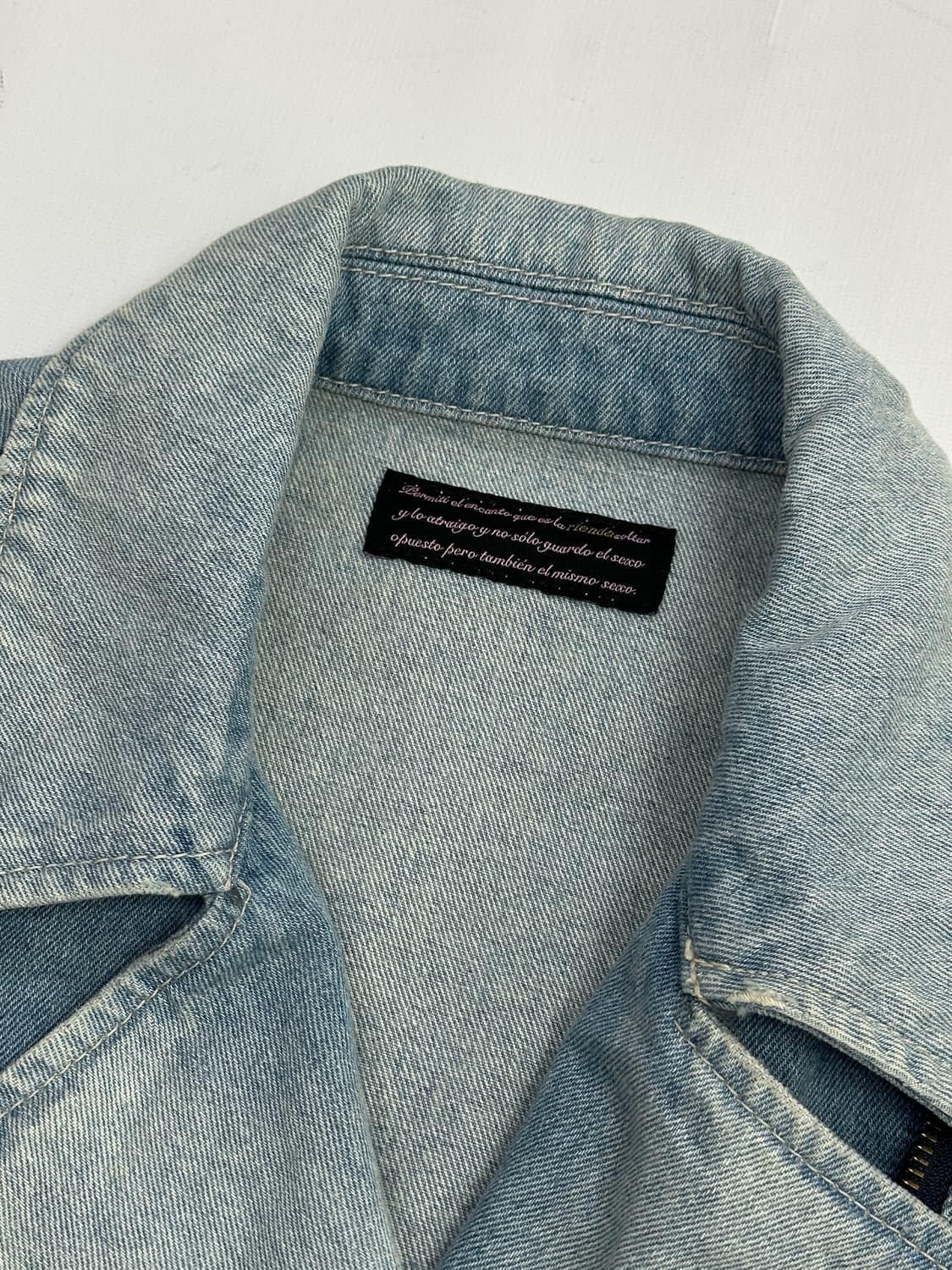 🎸rienda 보헤미안 라이더 데님 7부 자켓 🎸 펑크 나나깔 연청 상품이미지4