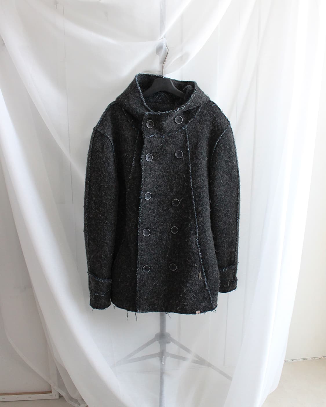 울 블렌드 더블 버튼 코트 상품이미지1