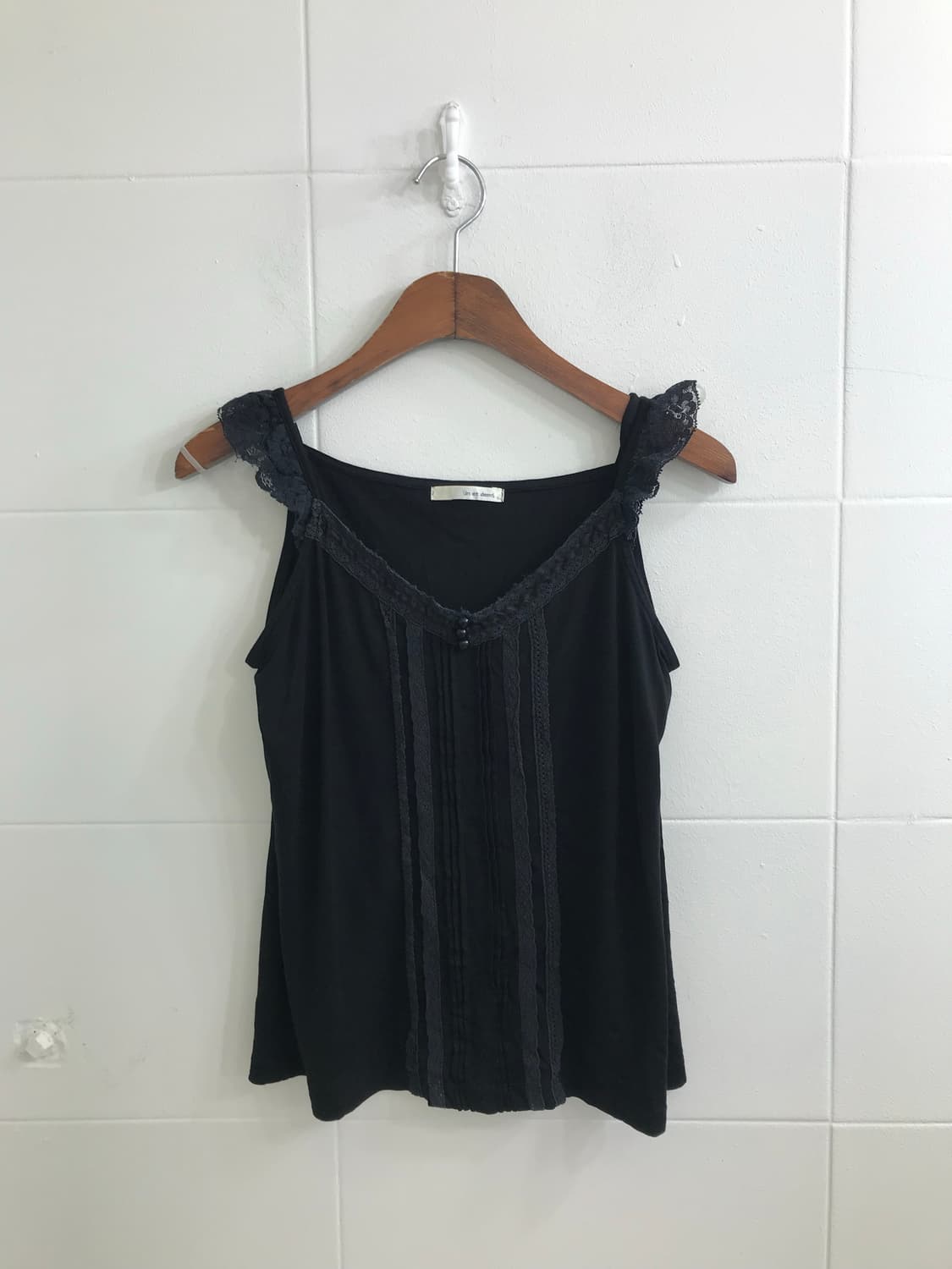 데일리 캐주얼 펑크 블랙 스트라이프 코디세트 상품이미지5