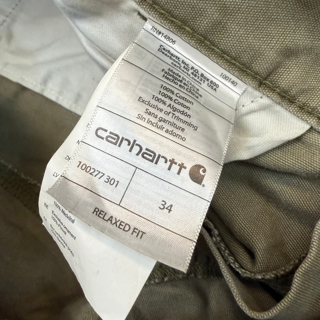 carhartt 칼하트 릴렉스드핏 카고 반바지 34 상품이미지3
