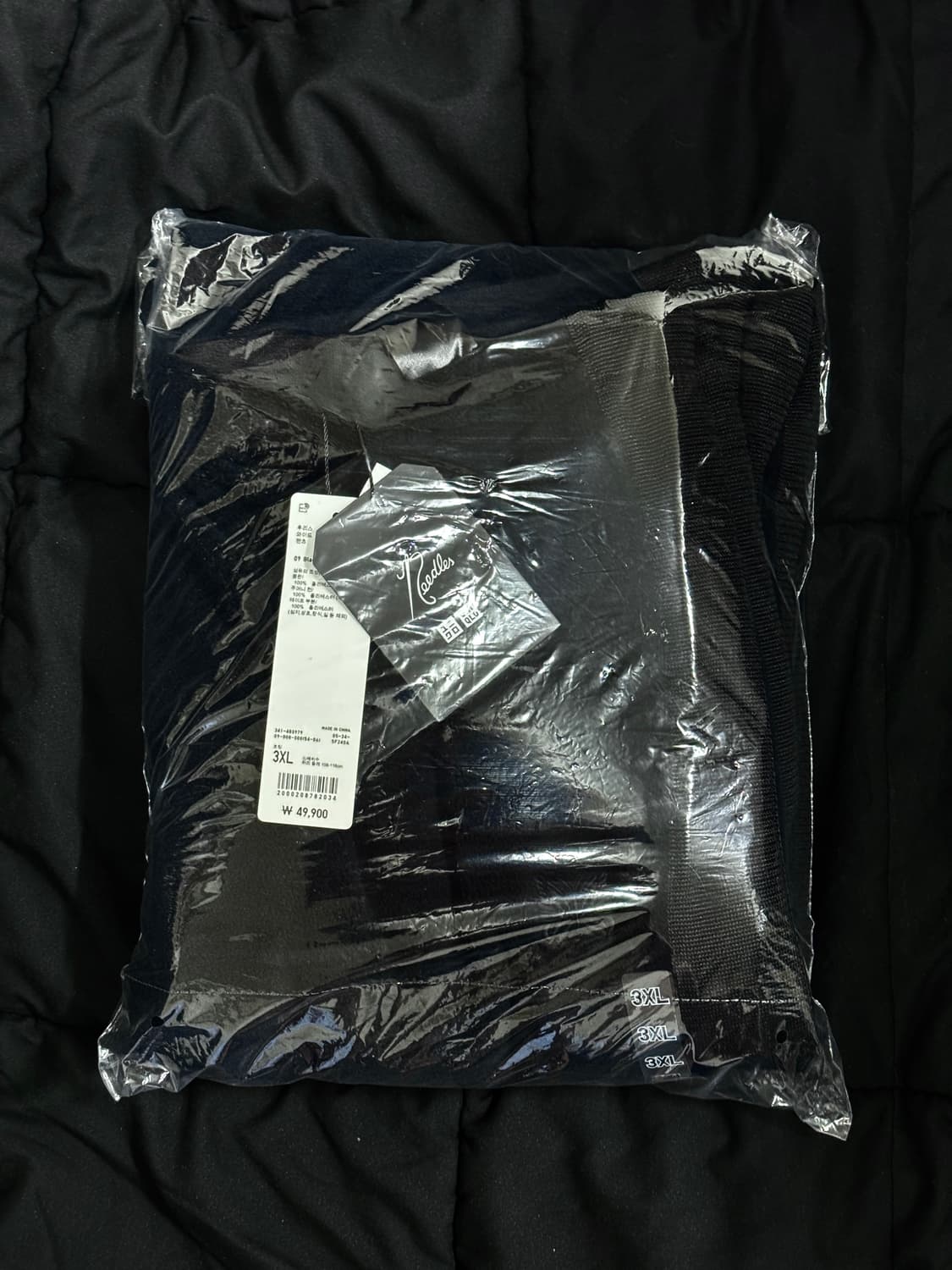 [3XL] 유니클로 X 니들스 후리스 와이드 팬츠 블랙 새상품 상품이미지3