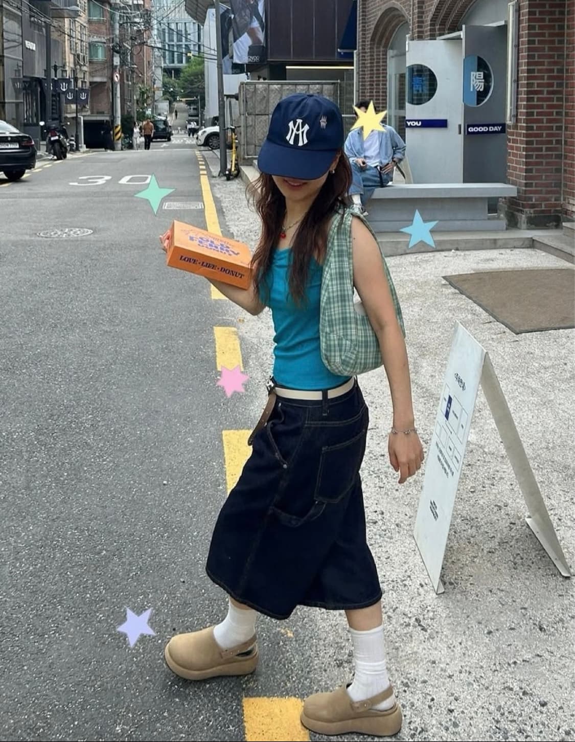 스웨이드 카펜터 데님 쇼츠 인디고 S 상품이미지2