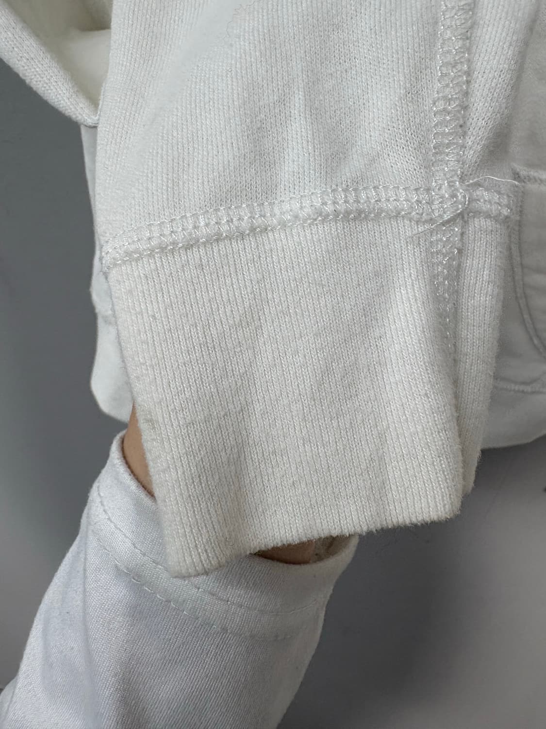 아베크롬비 y2k 아치로고 화이트 후드집업 A3001 상품이미지7