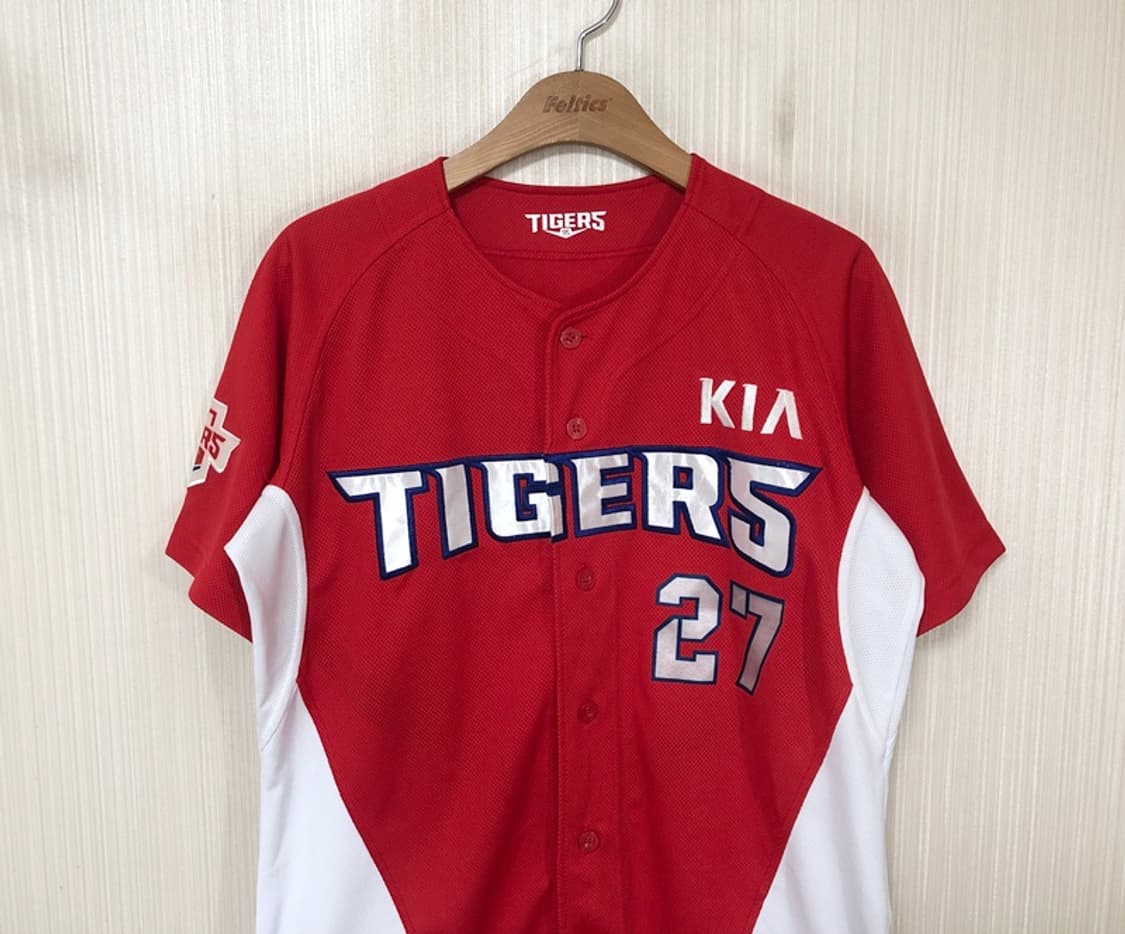 KBO 비젼코리아 기아타이거즈 원정유니폼/져지 95 #27 이명기 상품이미지2