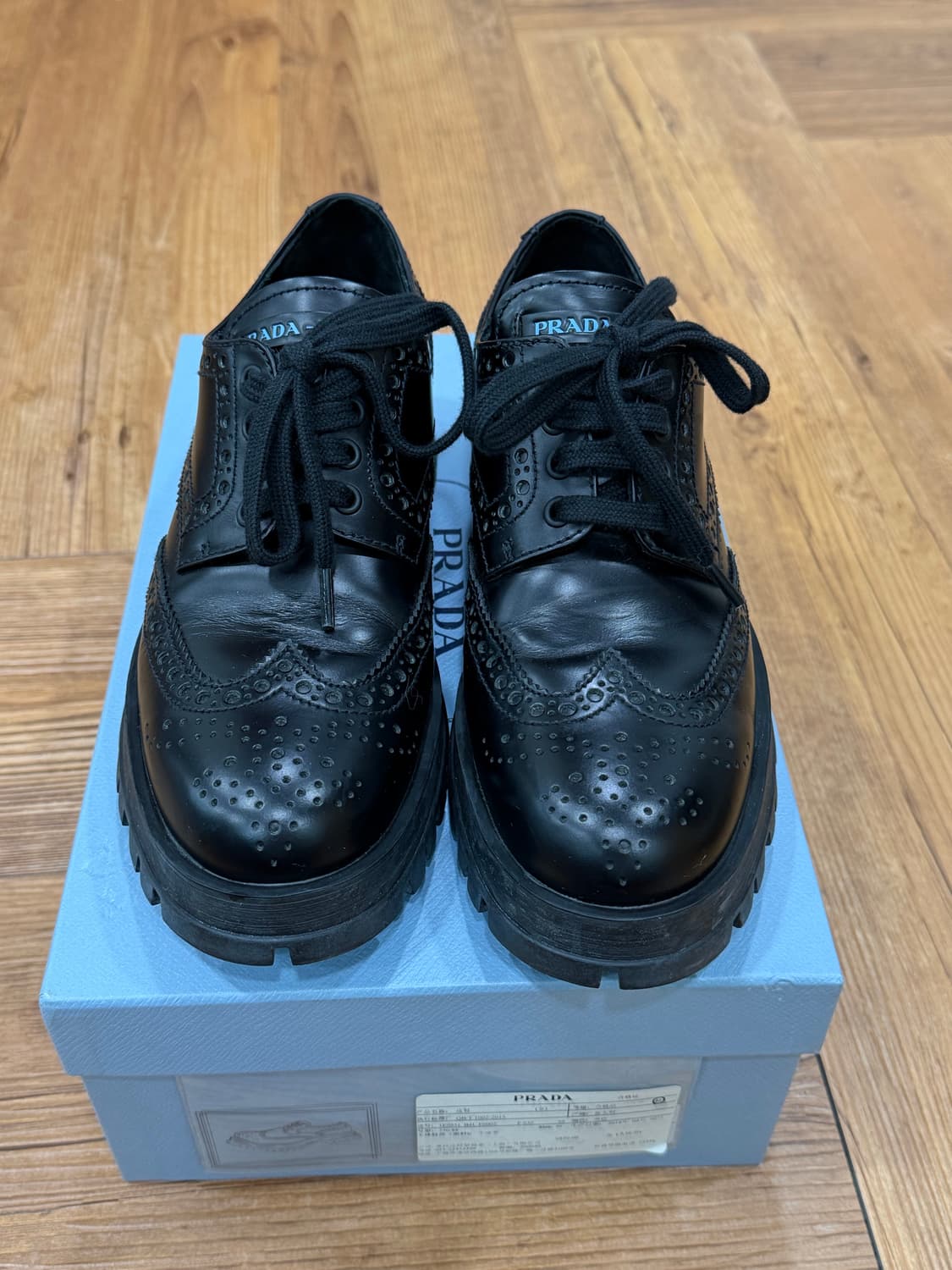 프라다 여성 레이스업슈즈 더비슈즈 36 상품이미지7