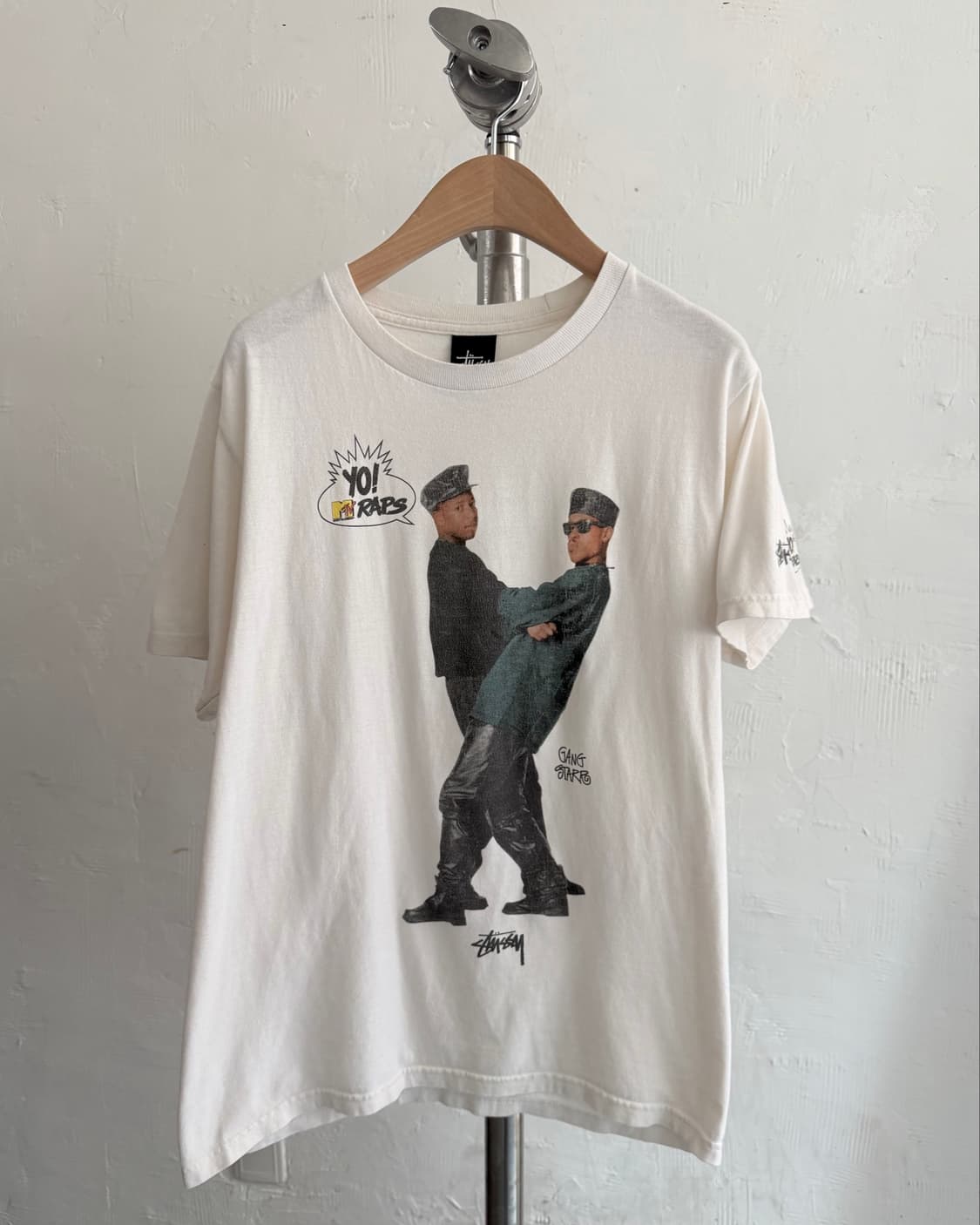 Stussy x MTV Raps 올드 스투시 갱스타 티셔츠 상품이미지4