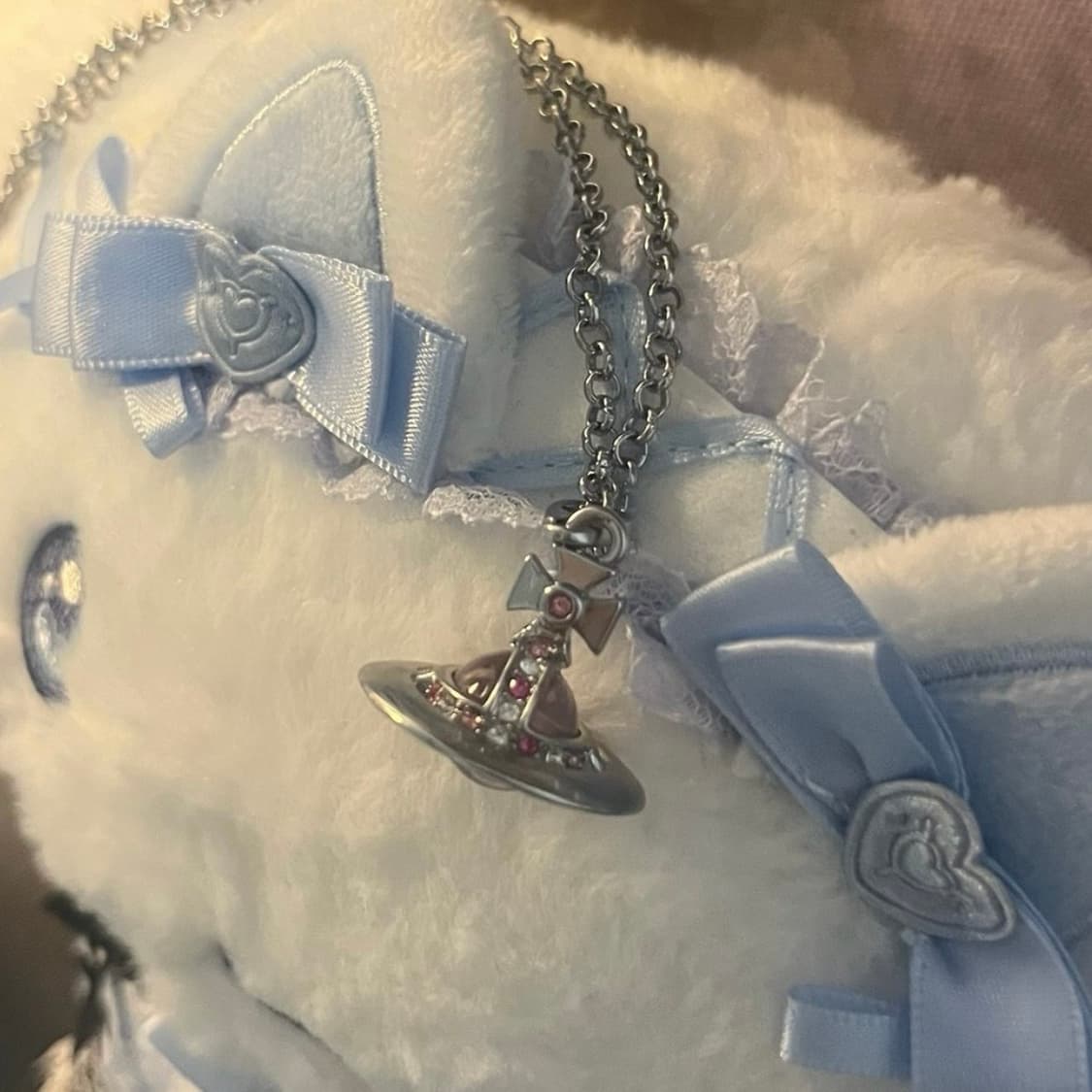 비비안웨스트우드 핑크 orb 목걸이 상품이미지9