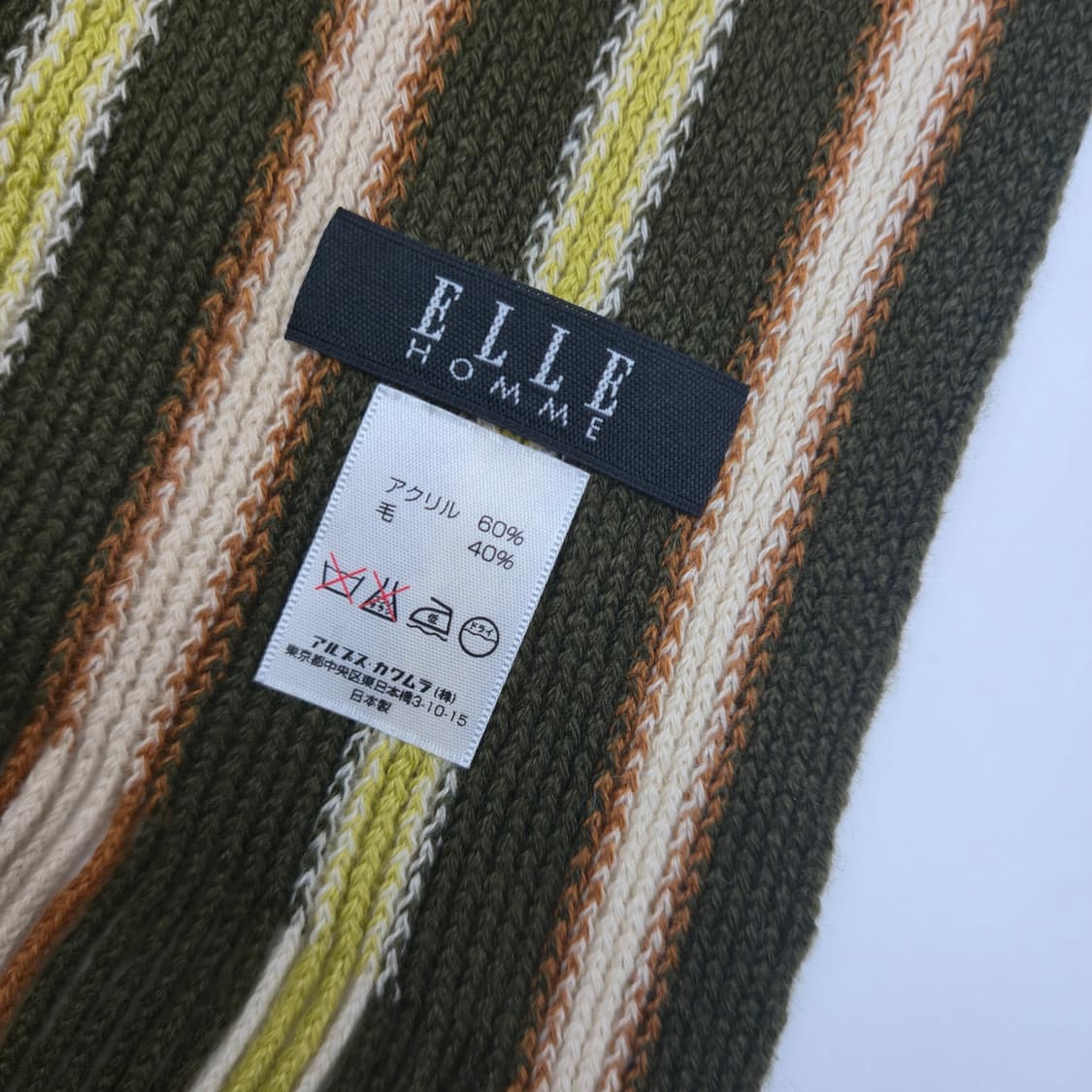 ELLE HOMME 엘르 옴므 목도리 머플러 BFS10751-272-02 상품이미지4