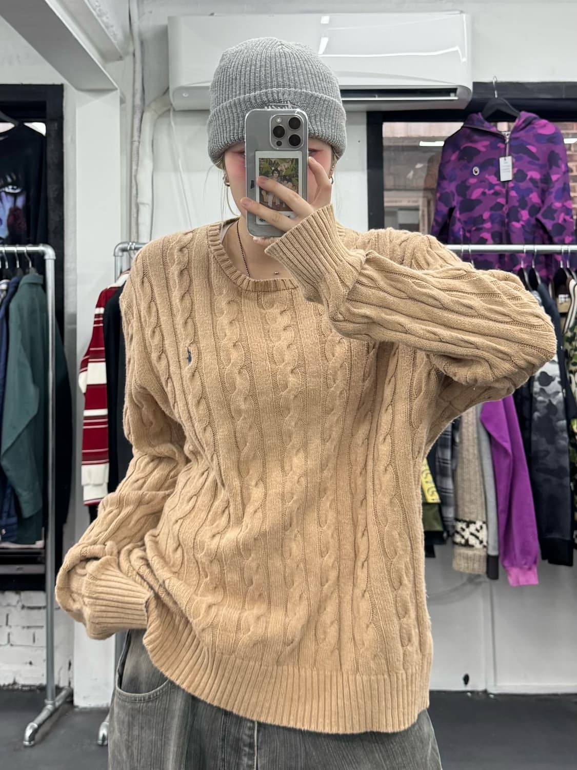 폴로 랄프로렌 브라운 꽈베기 니트 상품이미지3