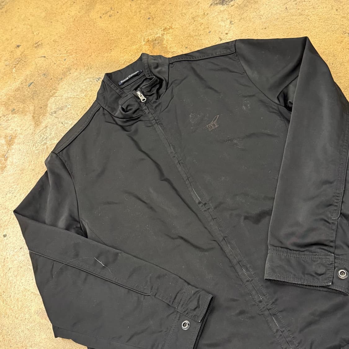 [정품/100] 헨리코튼 블랙 봄버 자켓 b16 상품이미지1