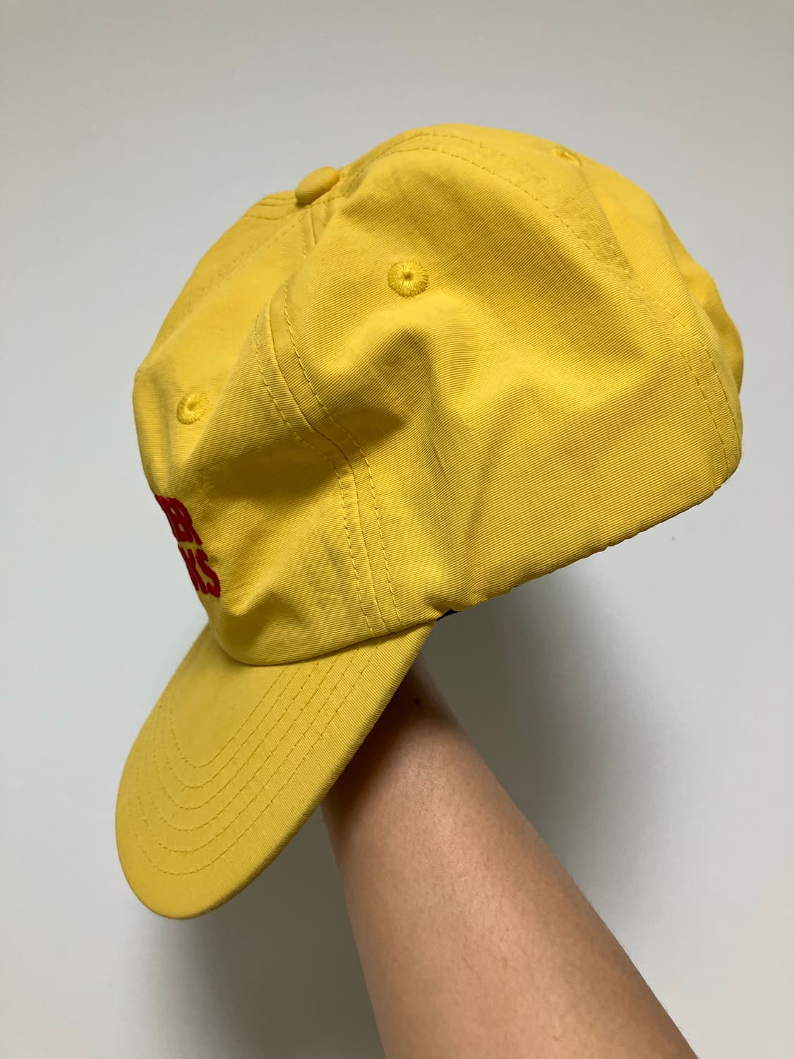 쿼터스낵스 스케이트보드 6패널캡 캡 모자 옐로우 상품이미지2