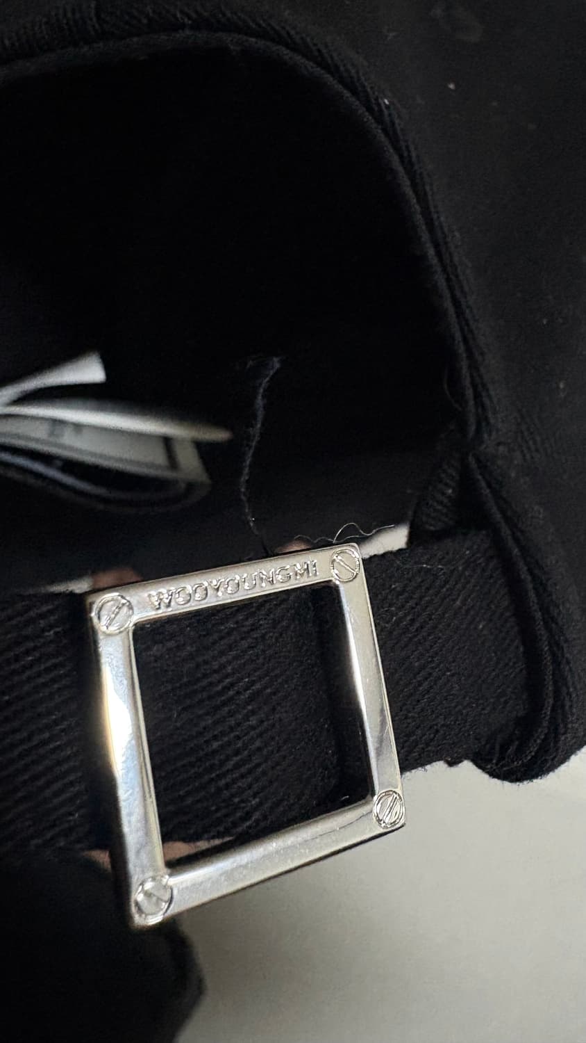 우영미 자수로고 모자 정품 상품이미지5