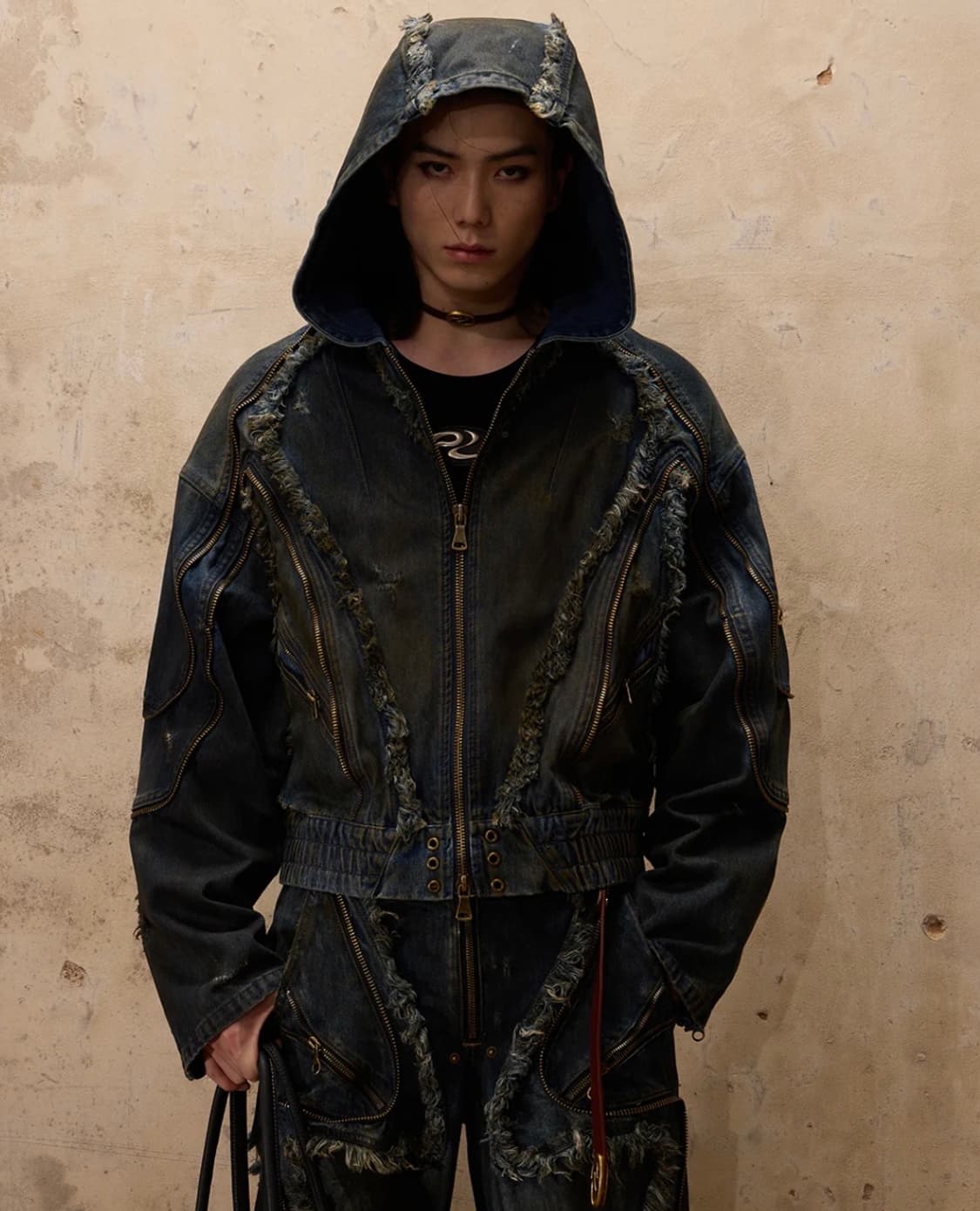 퍼슨소울 PERSONSOUL ALIENS DIRTY DENIM COAT 상품이미지1