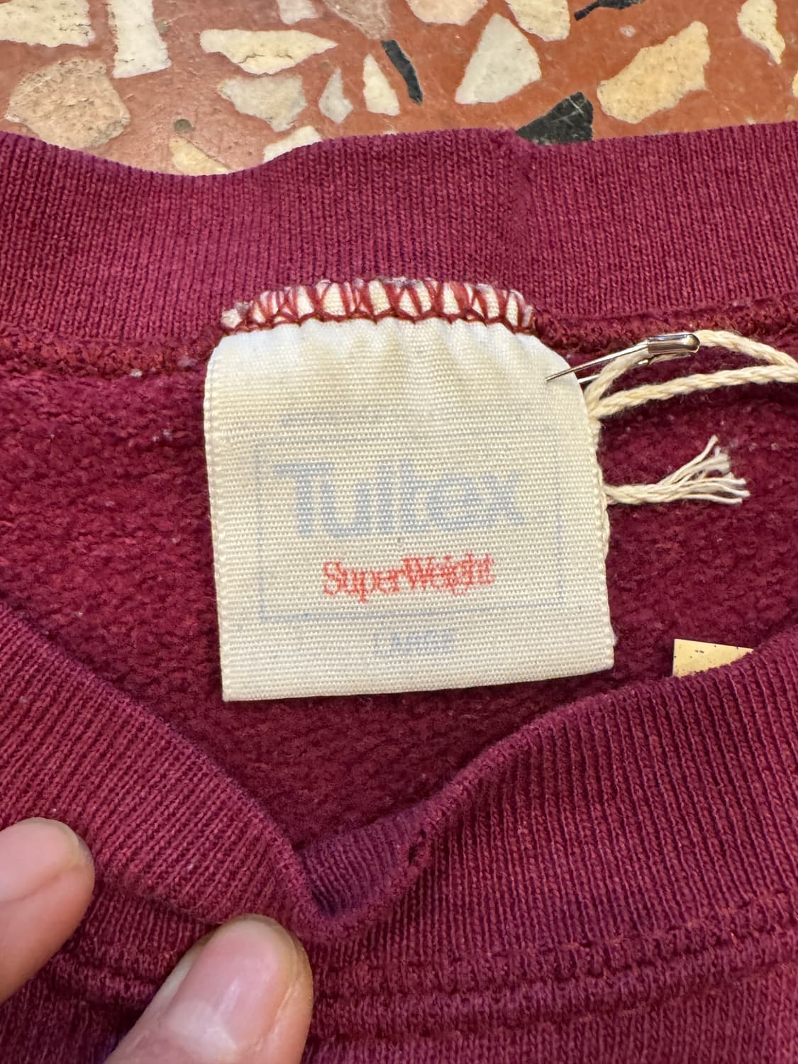 90s 하버드 버건디 스웻 (L) 상품이미지4