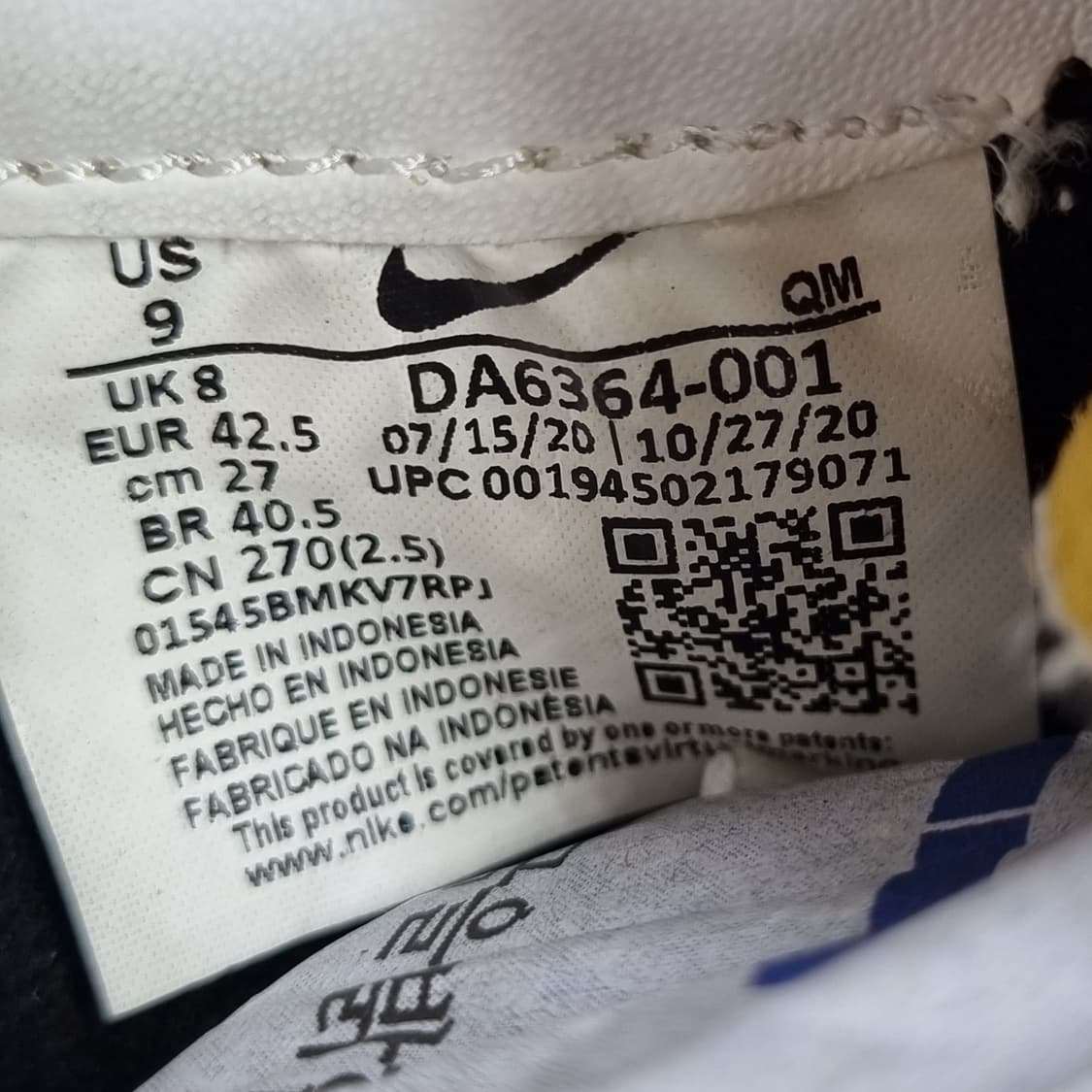 나이키 블레이저 로우77 블랙 남성스니커즈270 상품이미지6