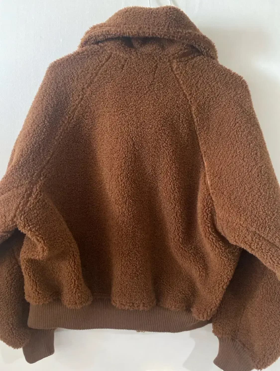생긴대로 하이넥 플리스 털자켓 브라운 뽀글이 상품이미지2