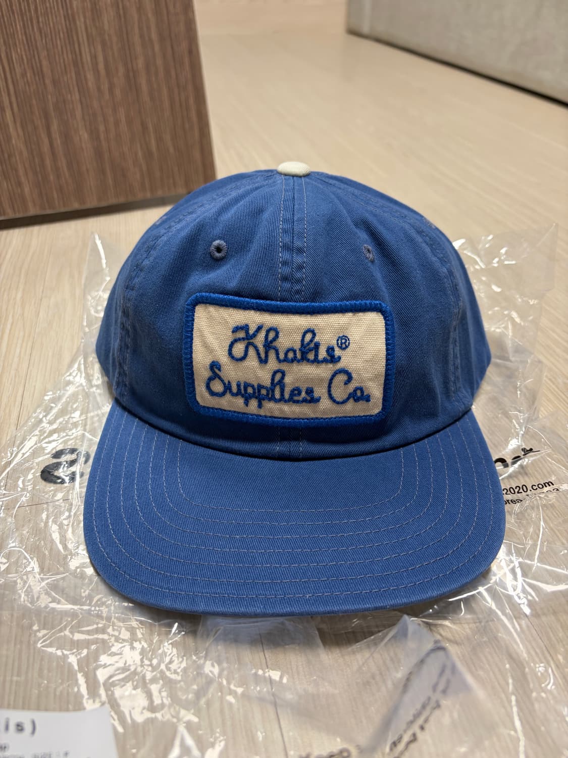 택달린 새상품) 카키스 Unit Trucker cap 트러커캡 블루 상품이미지1