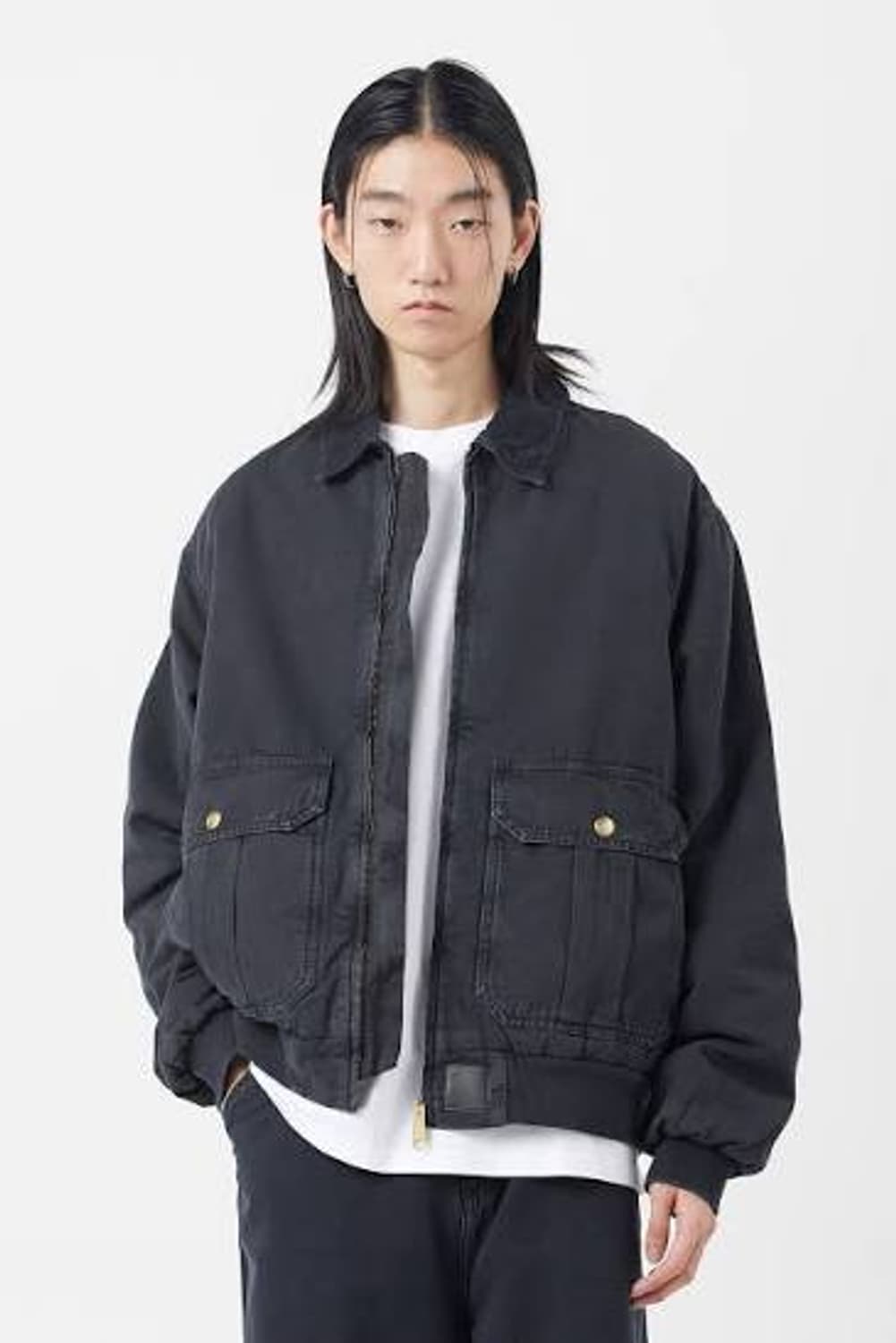 칼하트 WIP 스탠톤 자켓 블랙 스톤 다이드 L 사이즈 상품이미지6