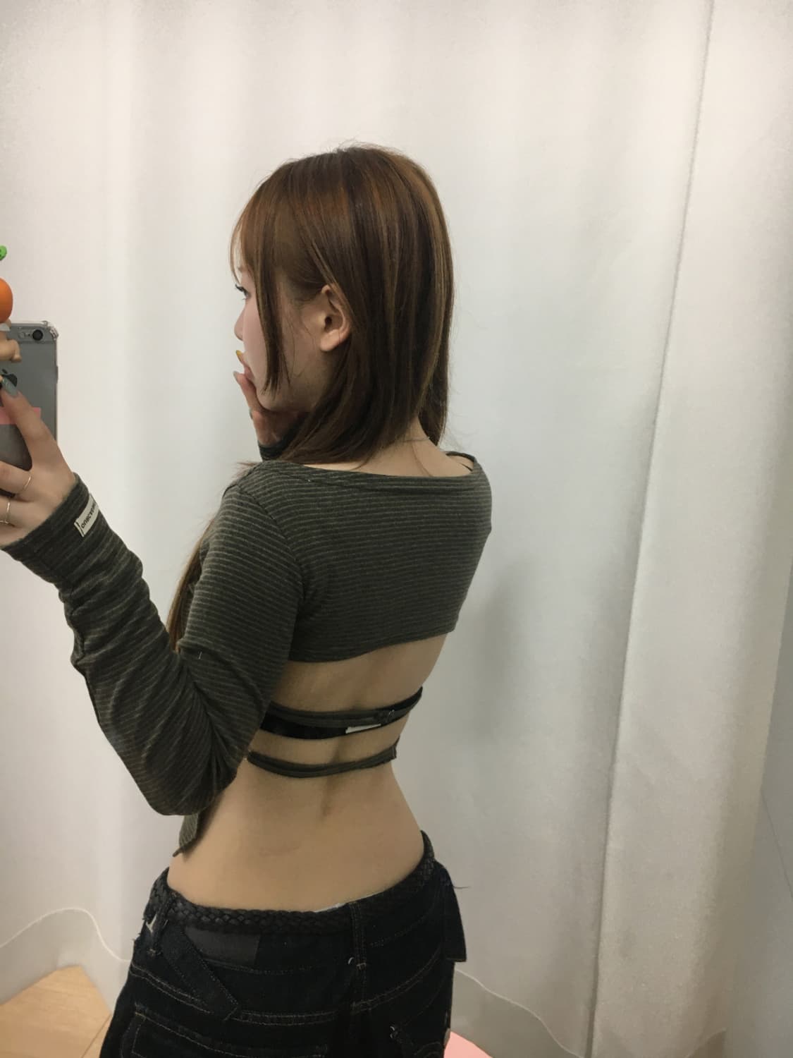 아워캐비넷 메이드 julia stripe open 티셔츠 상품이미지9