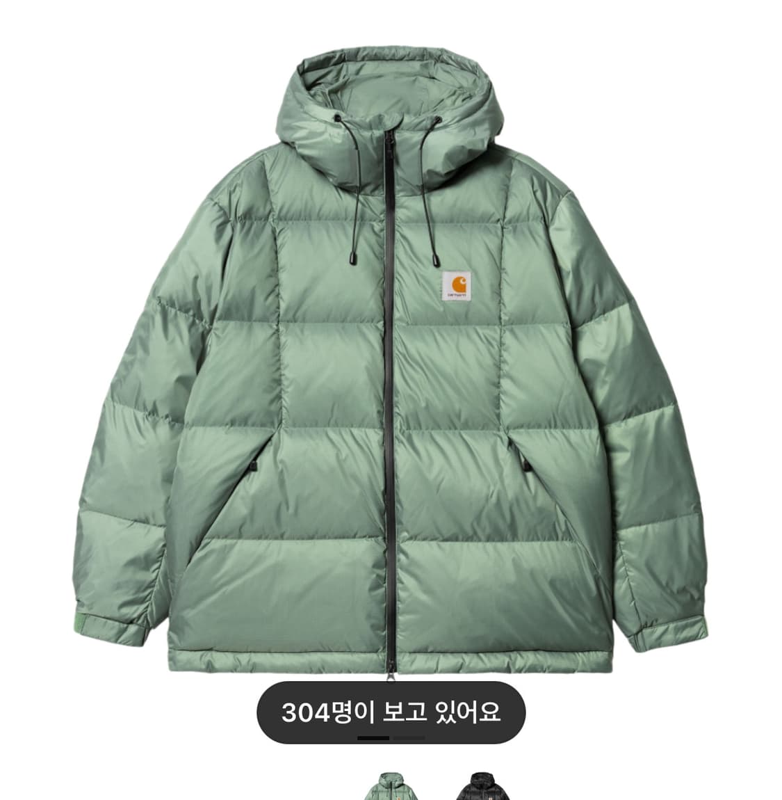칼하트 와스펜 패딩m 블랙 교환 상품이미지1