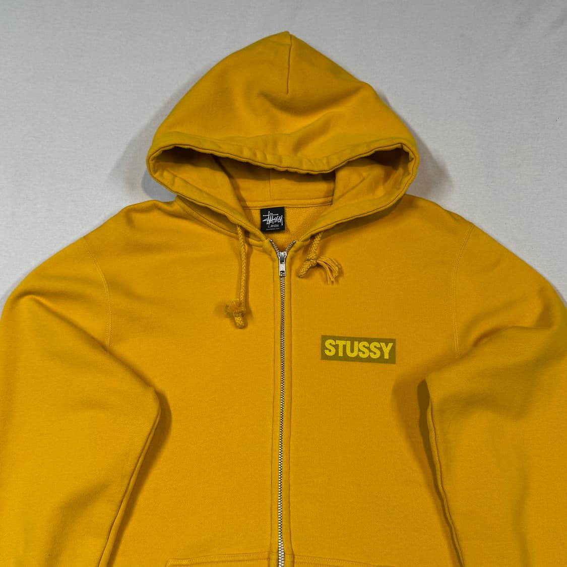 L) 스투시 STUSSY 00s 옐로우 후드집업 상품이미지2