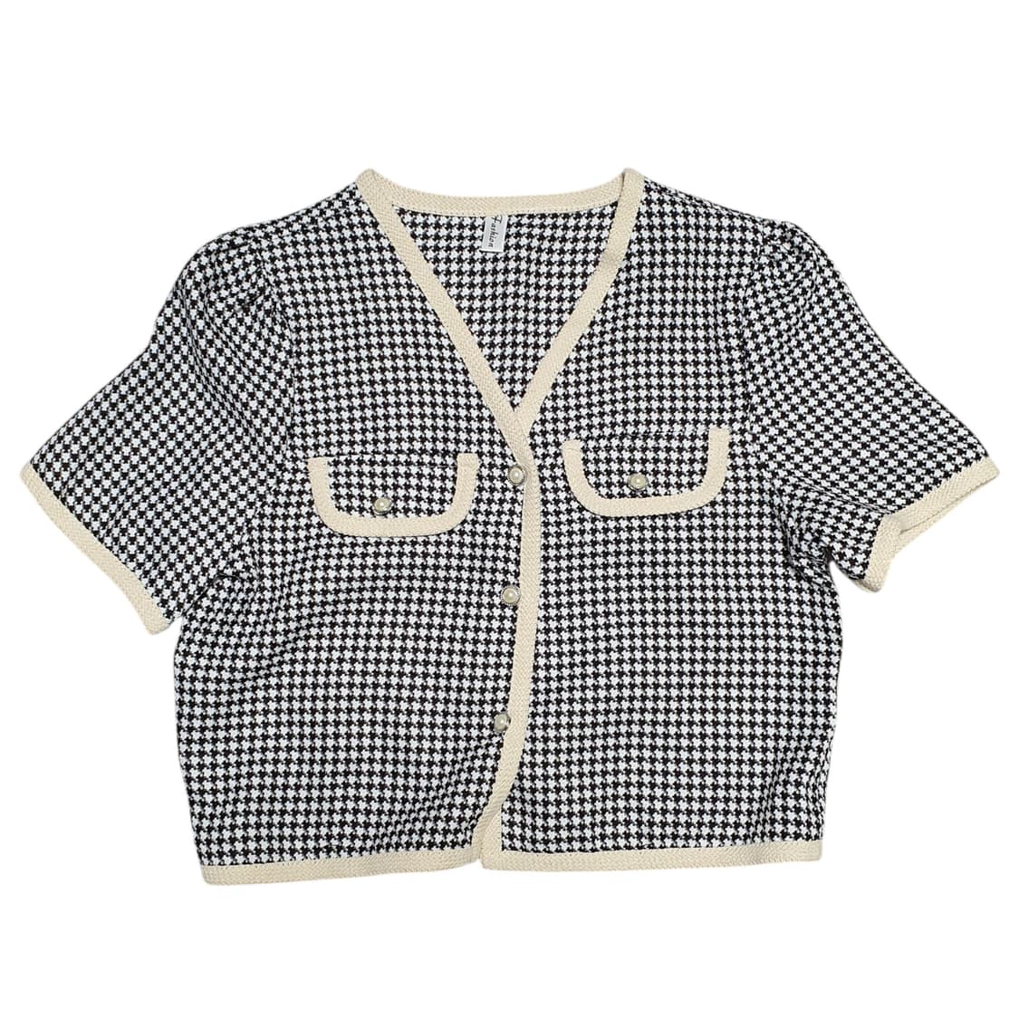 ✨ (바배) 트위트 반팔 가디건  상품이미지1