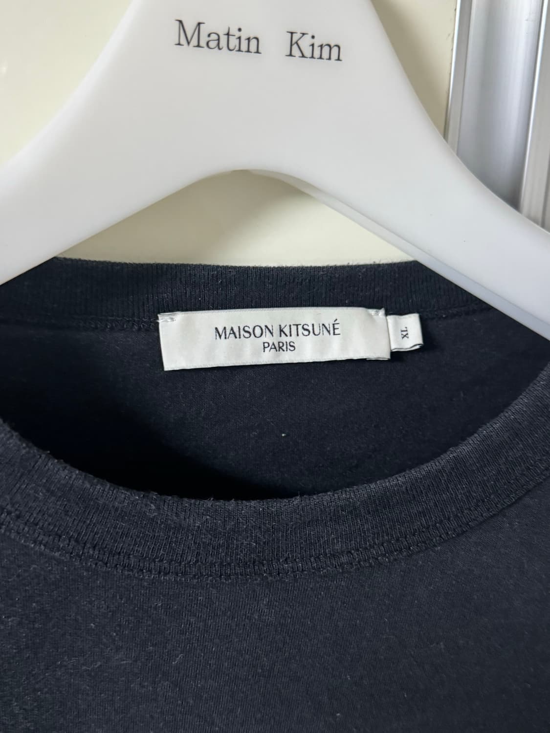 메종키츠네 롱슬리브 XL 블랙 상품이미지2