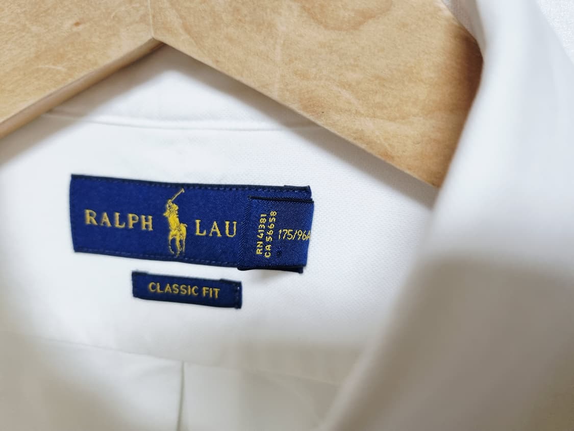 남성 폴로 POLO 옥스퍼드 옥스포드 화이트 흰색 긴팔 남방 셔츠 상품이미지4