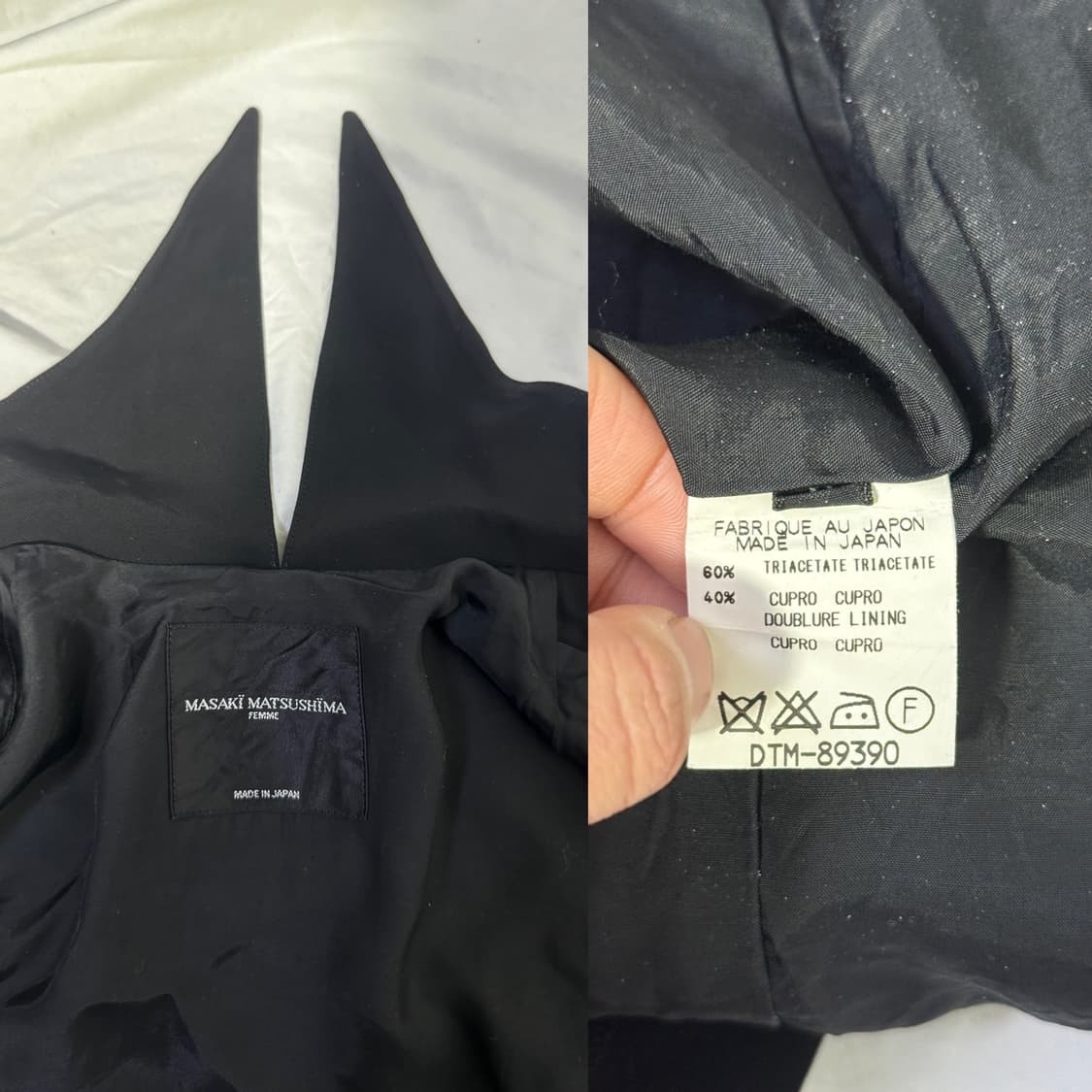 마사키 마츠시마 블랙 롱 드레스 미니멀 아방가르드 상품이미지10