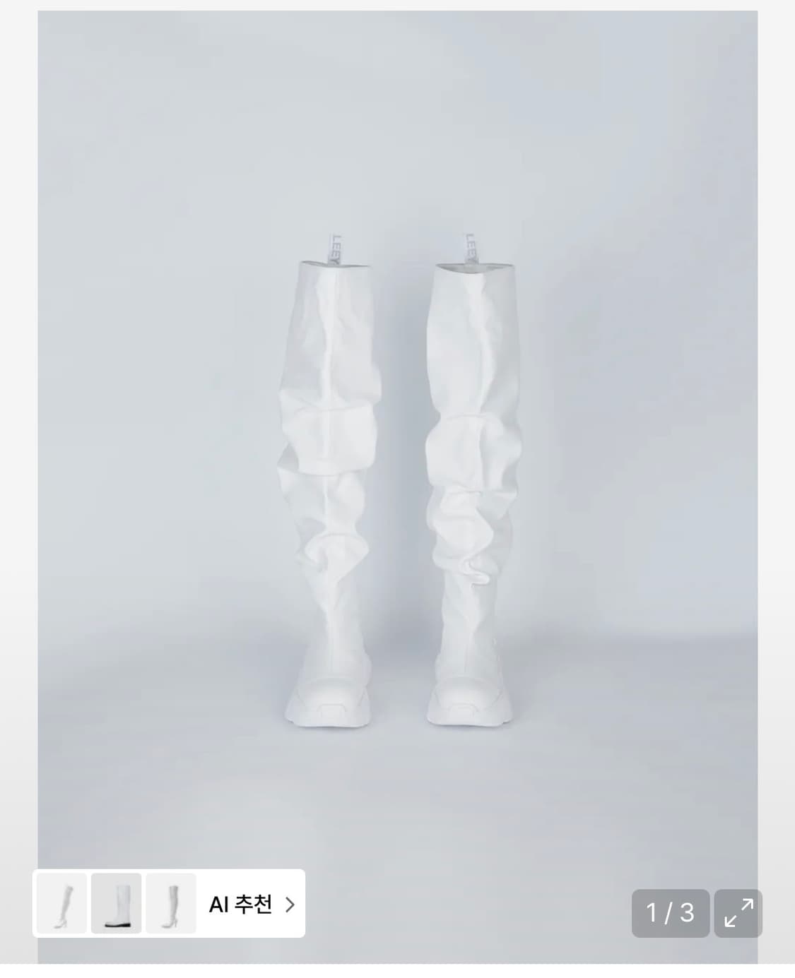 LEEY 와이이이엘 leey 부츠 PLATFORM HIGH BOOTS 상품이미지1