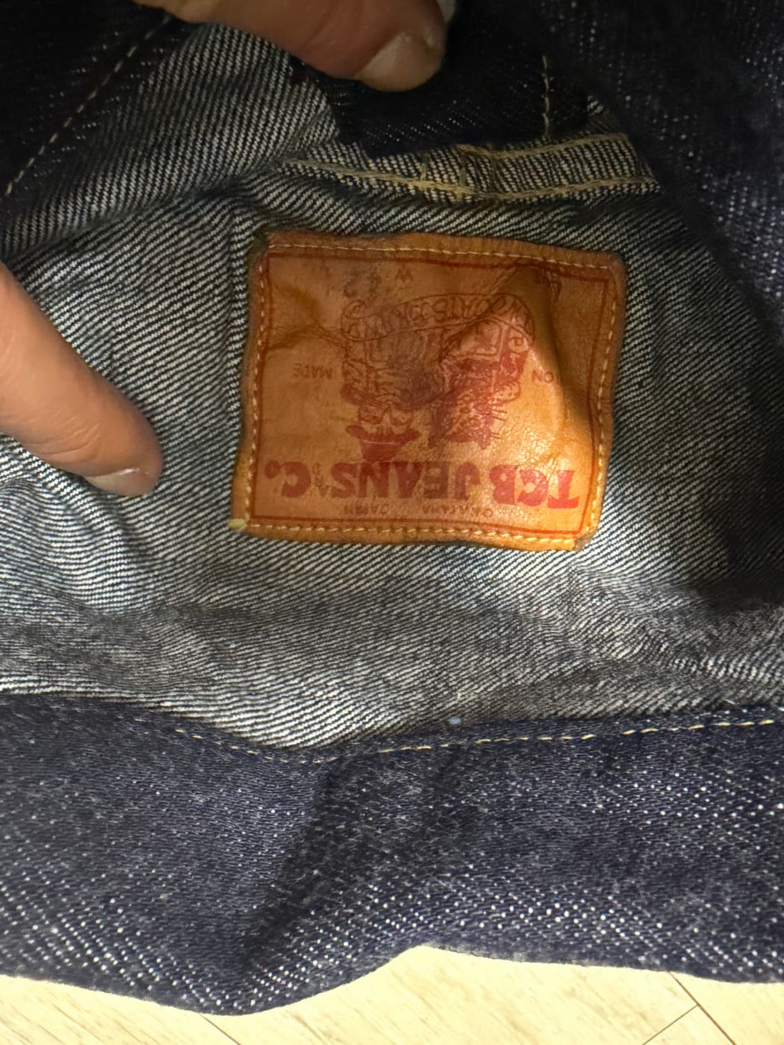 Tcb jeans late 40s 대전판 원워시 데님자켓 42 새제품 상품이미지3