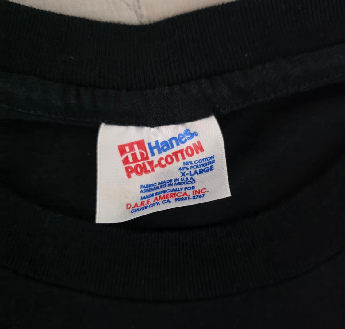 [XL] 90s 빈티지 DARE 티셔츠 블랙 ver.헤인즈 상품이미지3
