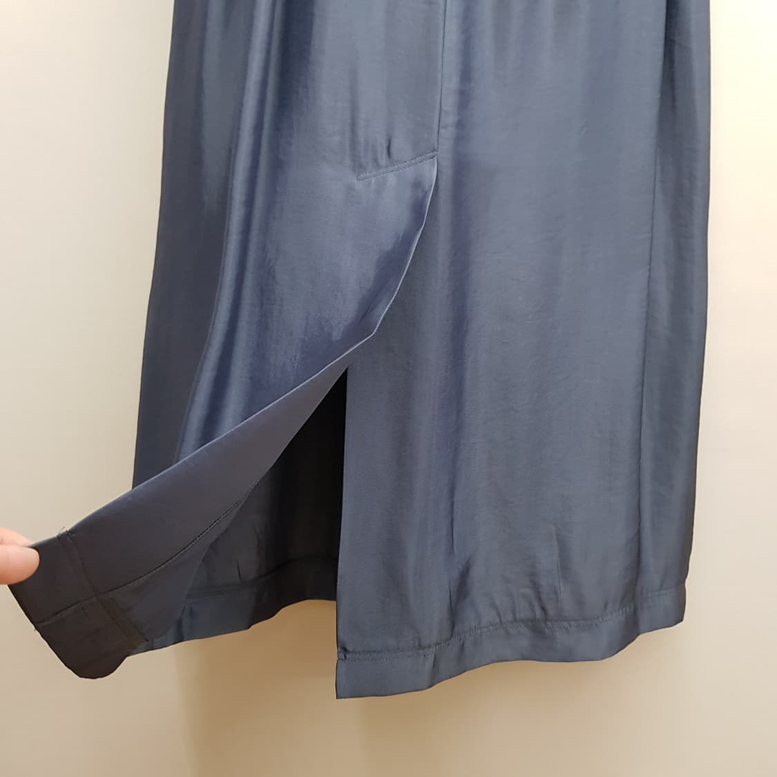 KUHO 구호 2023 슬리브리스 셔링 롱 원피스 4사이즈 상품이미지8