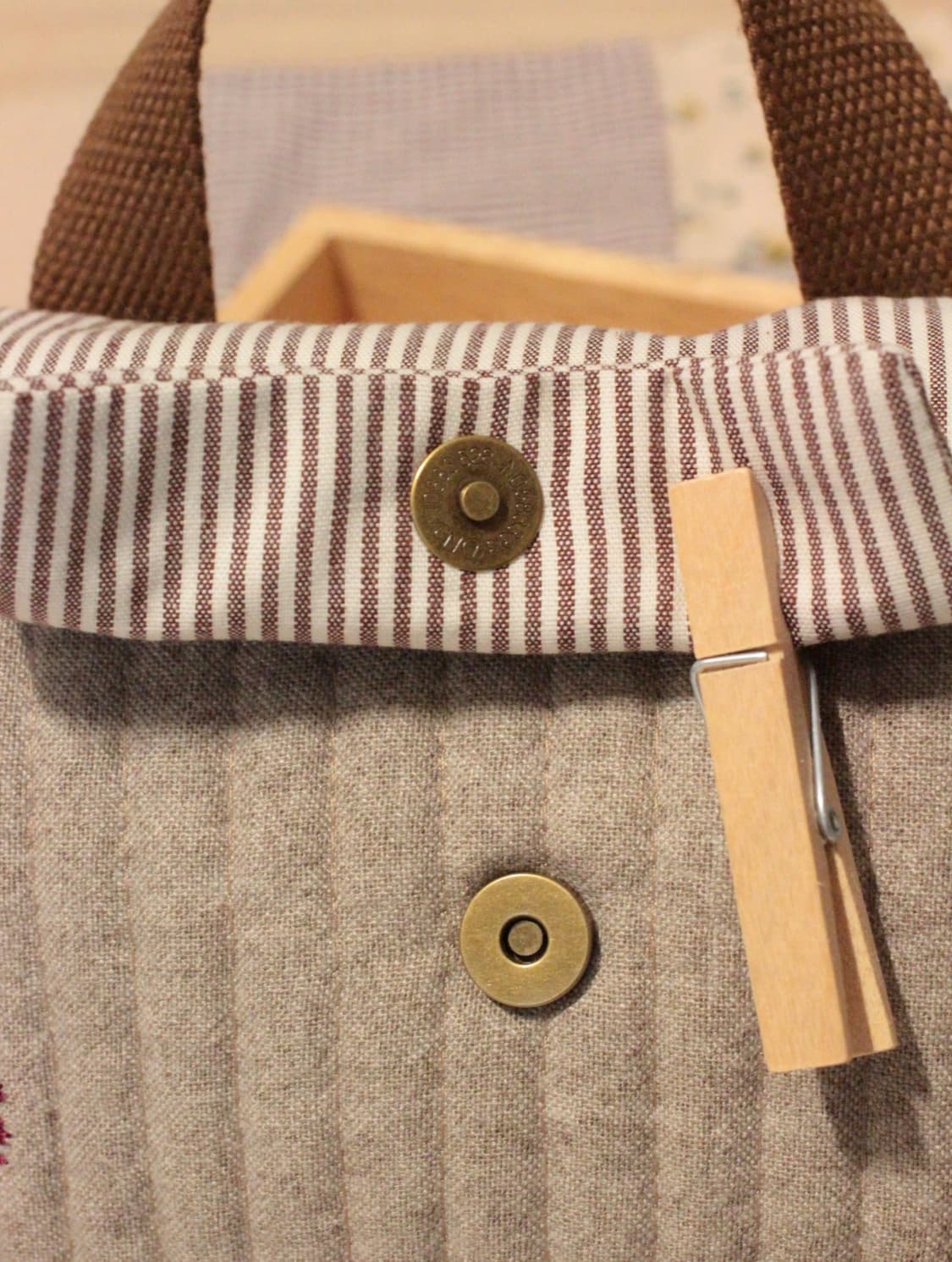 핸드메이드 누빔 손잡이 파우치 상품이미지3