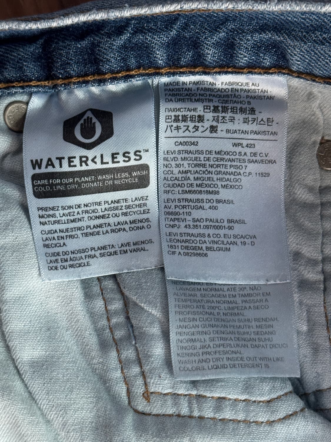 [36]리바이스 569 빈티지 워싱 와이드 데님 팬츠 W63 상품이미지3