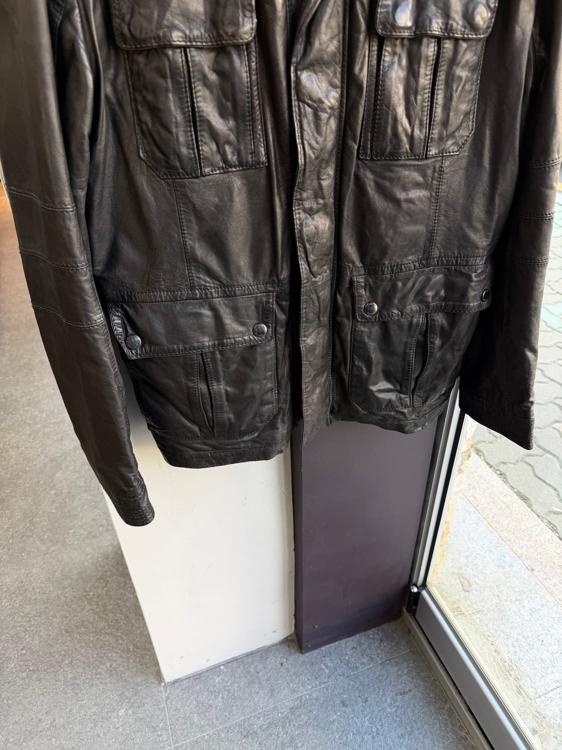 52/ 휴고보스 신형 블랙라벨 양가죽 패디드 자켓 상품이미지6