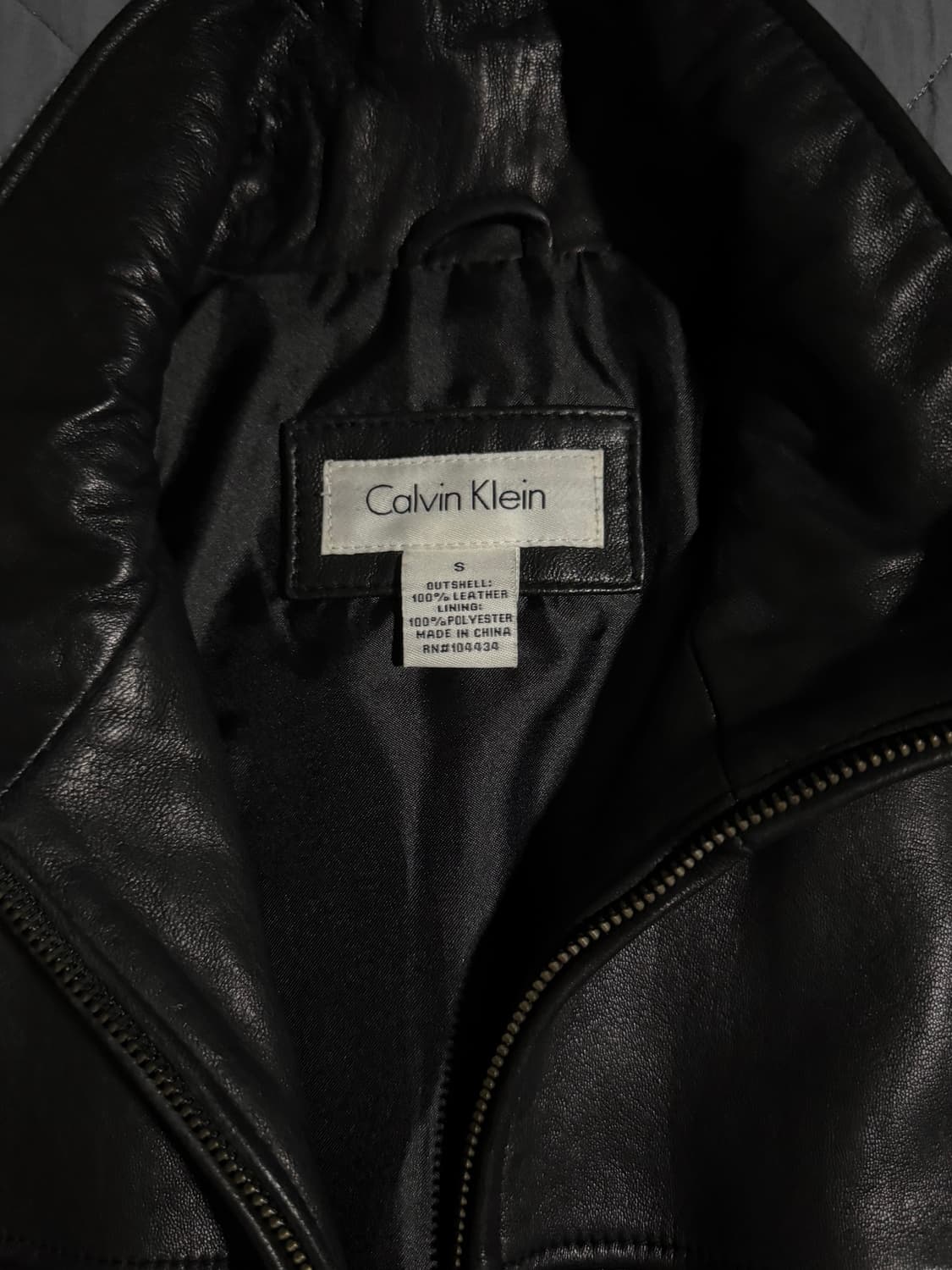 캘빈클라인 집업 레더 자켓 상품이미지2