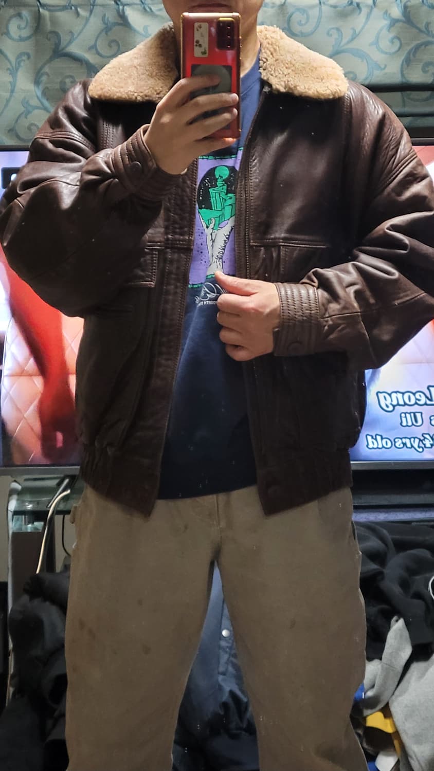 빈티지 B-3 가죽자켓 XL 상품이미지1