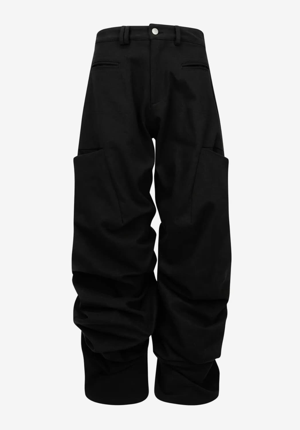 PINTUCK WIDE PANTS (UNISEX) BLACK 상품이미지5