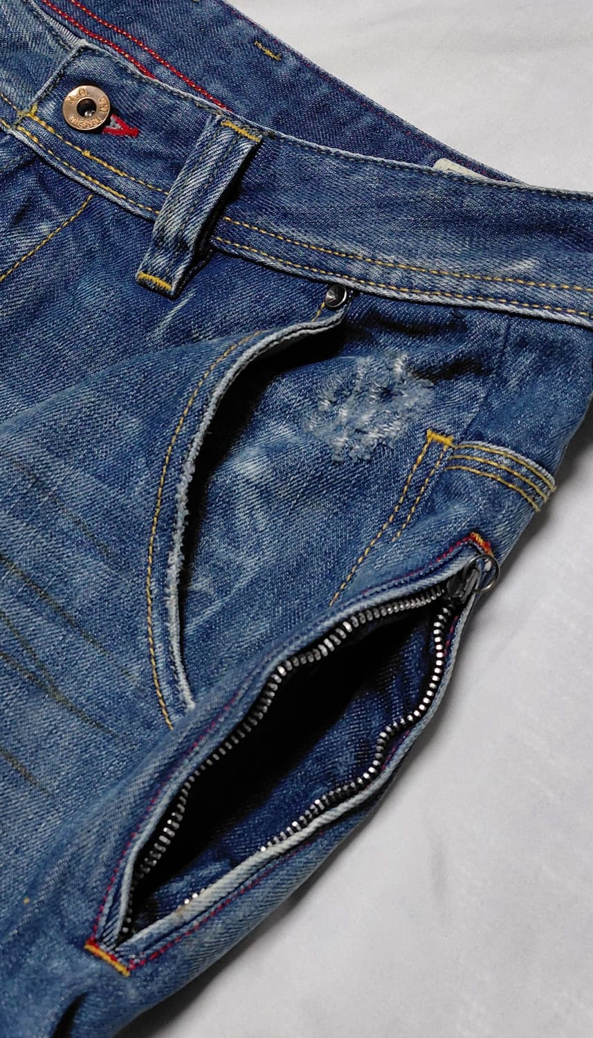 [30] 디젤(Diesel) PREETO 00796 지퍼 디테일 데님 상품이미지4