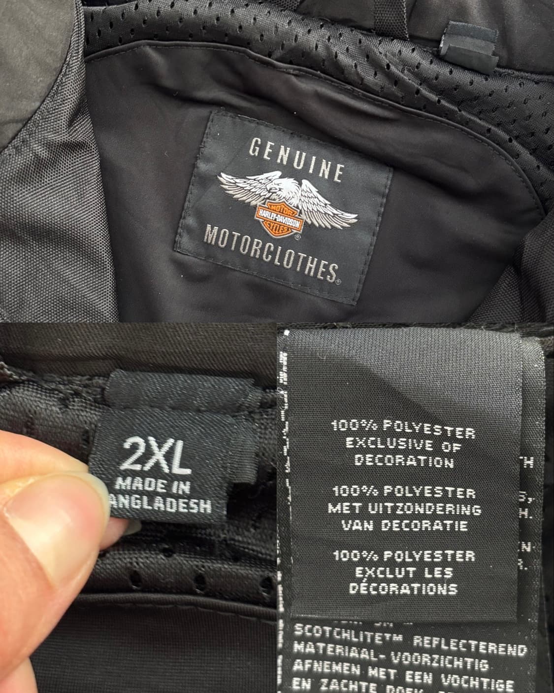 Harley Davidson 할리데이비슨 모터사이클 바이커 자켓  상품이미지10