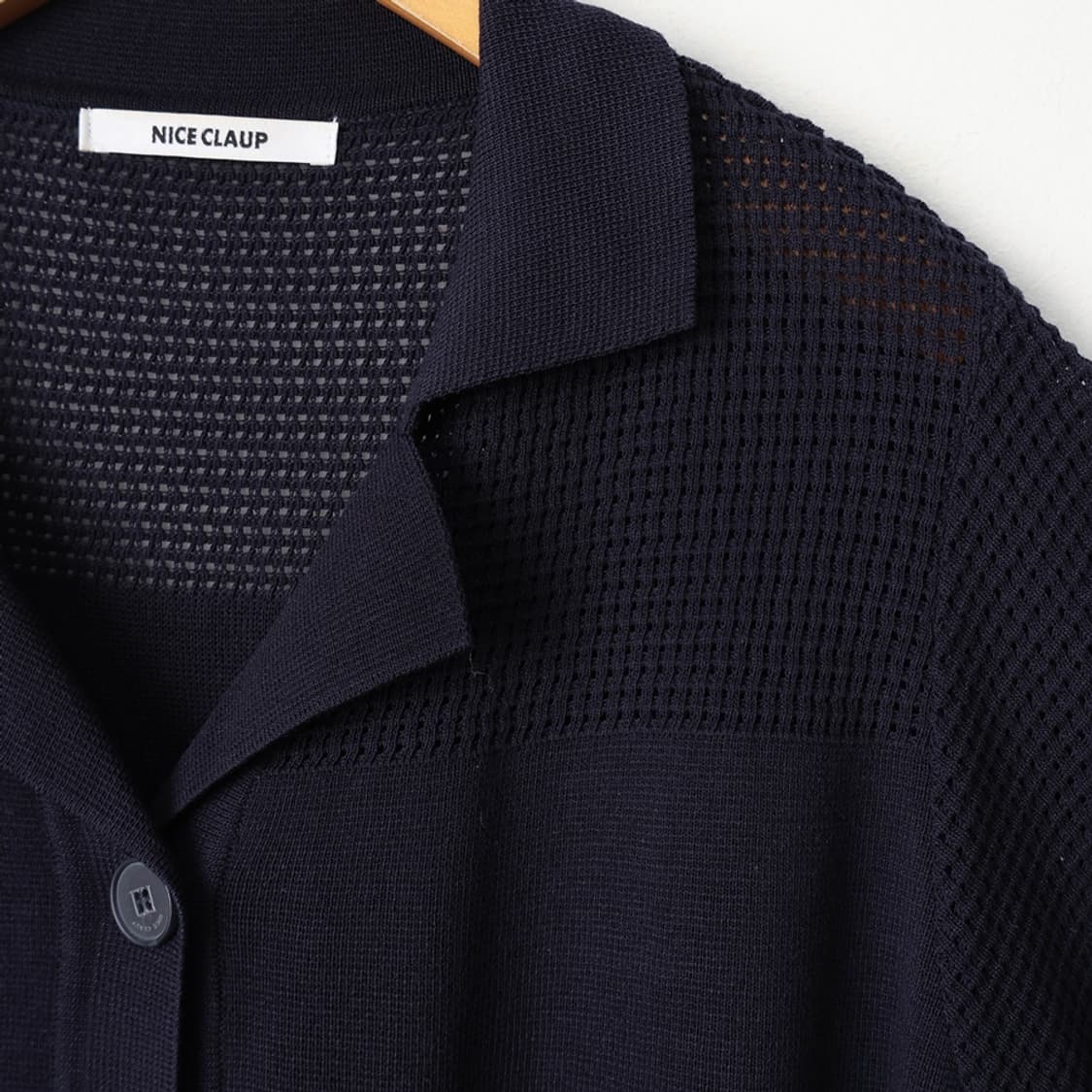 F/나이스클랍 스카시 카라 니트 가디건 상품이미지4