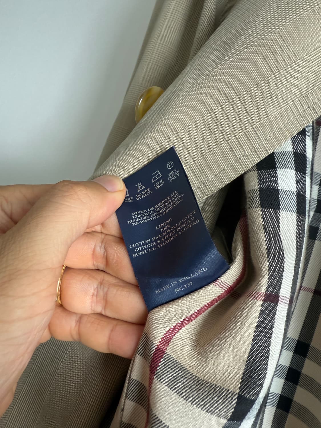 버버리(Burberry) 싱글 코트(ENGLAND) 상품이미지10