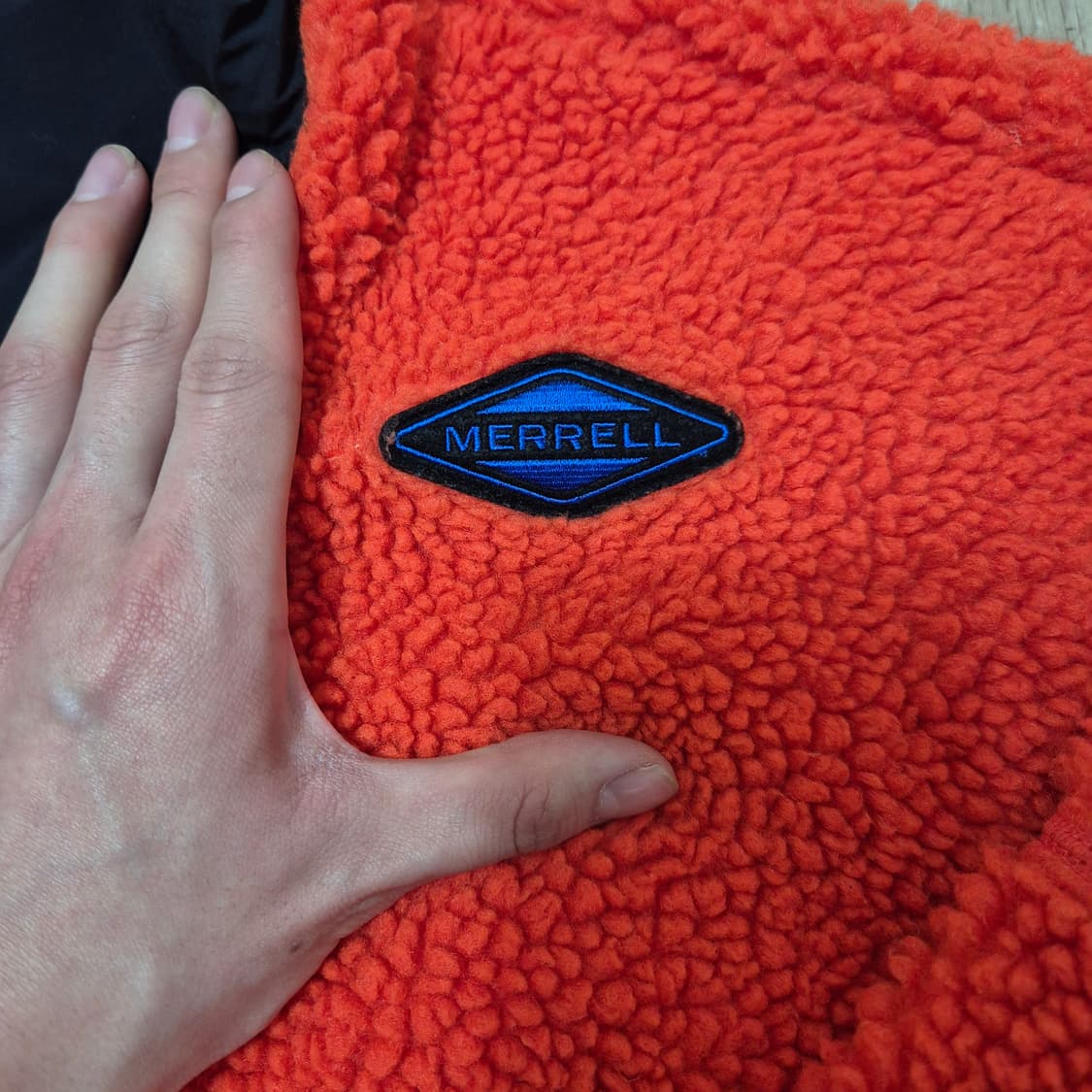 머렐 패치로고 뽀글이 후리스 자켓 L(100) 상품이미지5