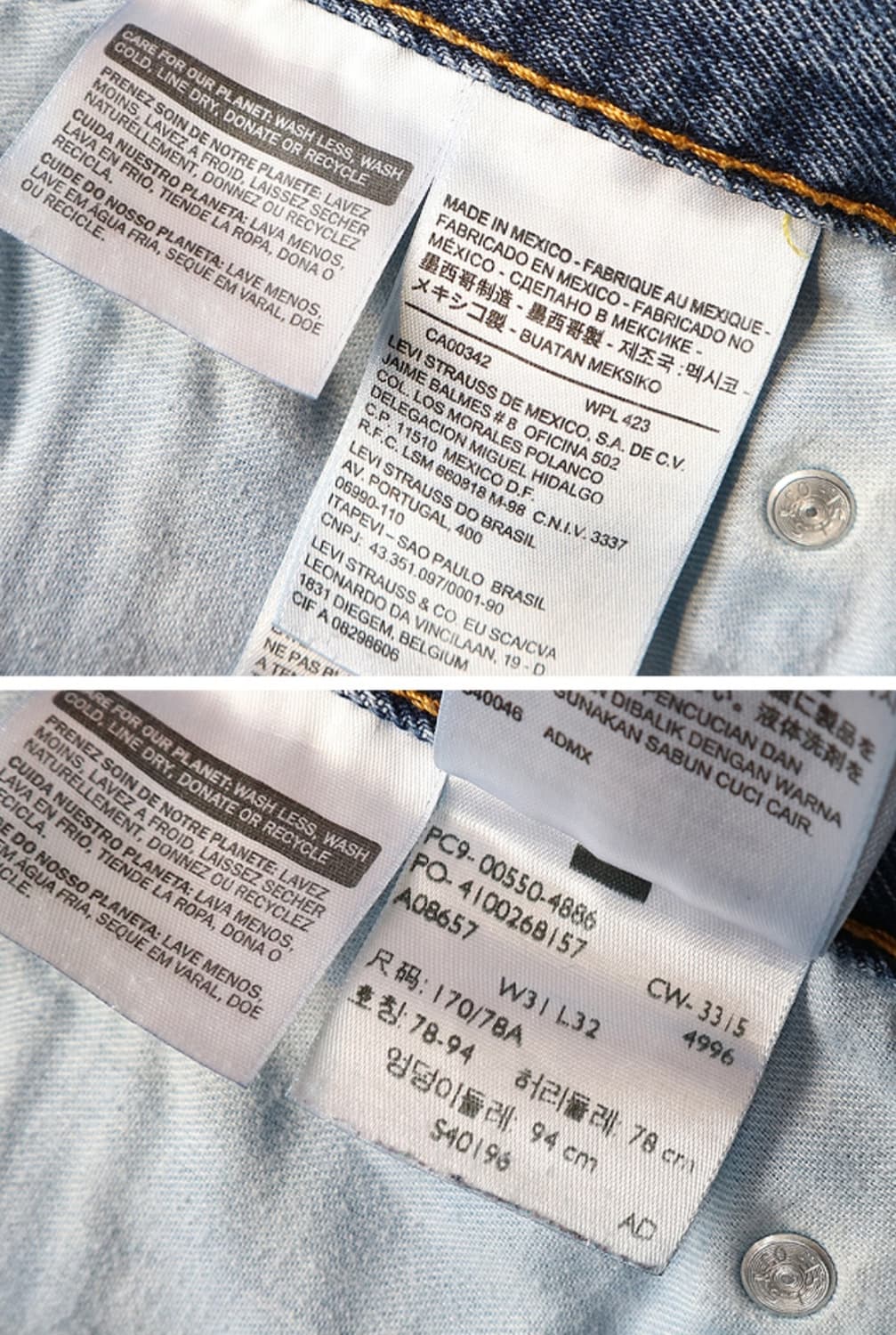  LEVIS 리바이스 550 데님 30사이즈 추천 세탁완료 상품이미지9